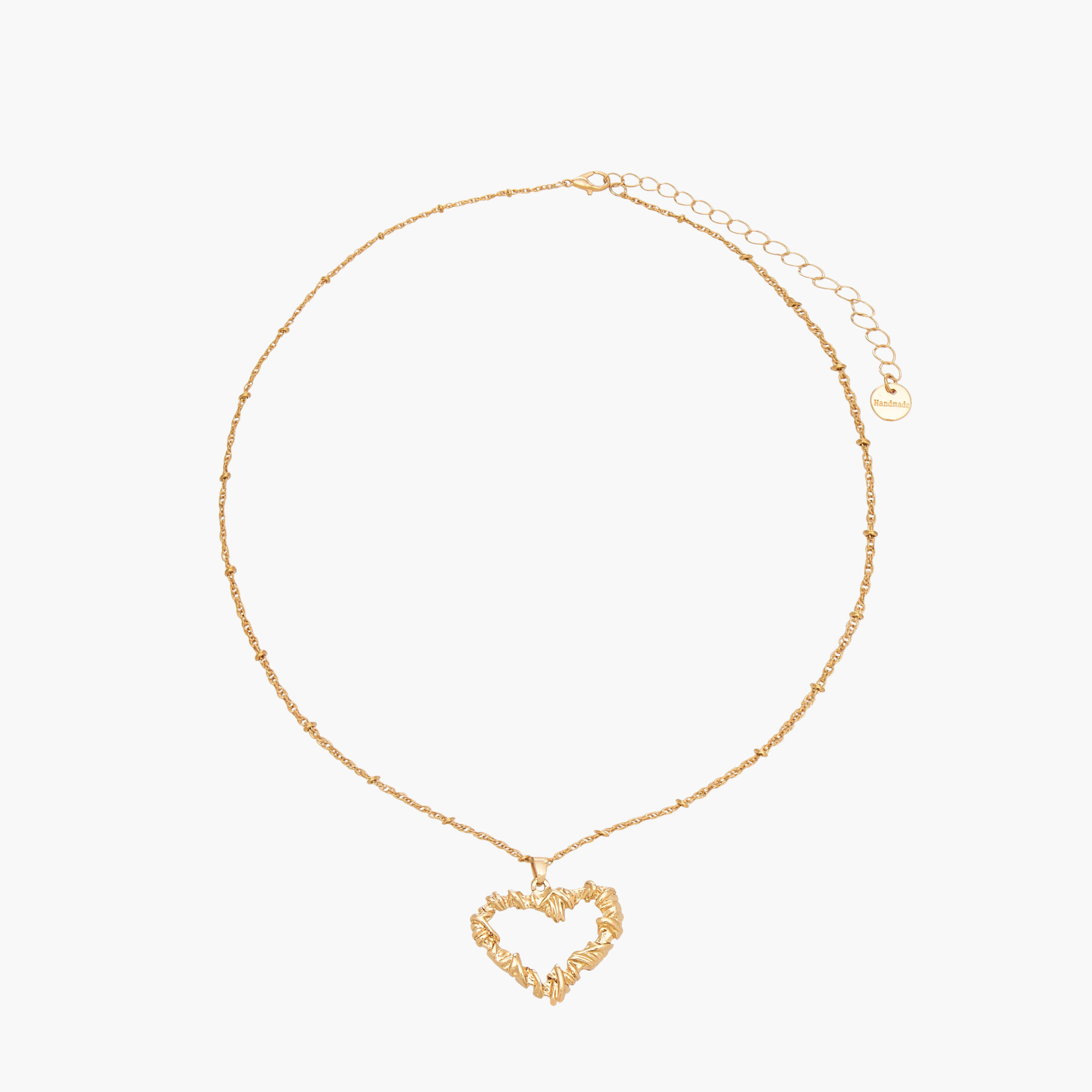 عقود بلون ذهبي ودلايات قلب - عبوة 3 قطع-women-watchesandjewellery-jewellery-necklacesandpendants-image-2