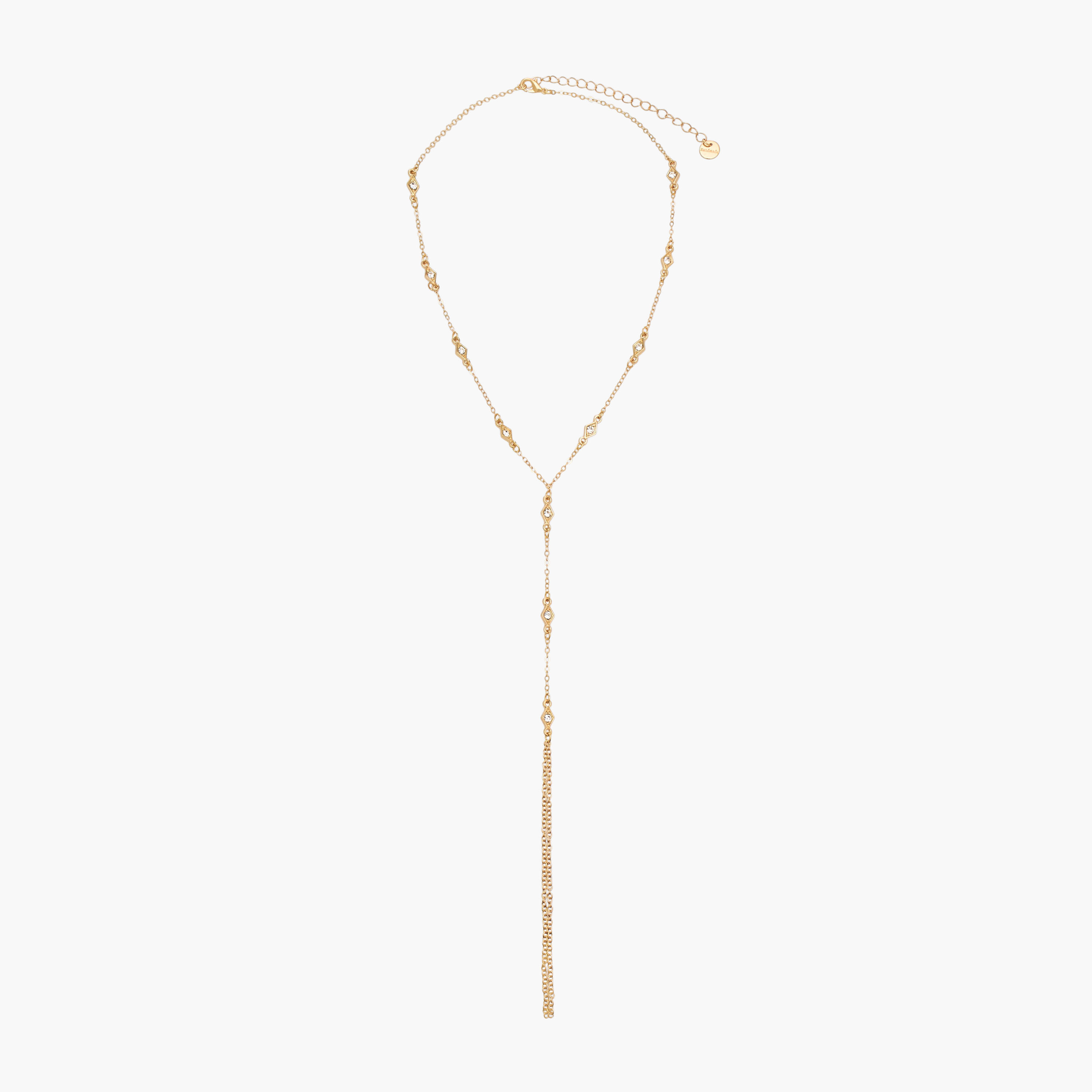 عقد ذهبي اللون بتصميم على شكل حرف Y-women-watchesandjewellery-jewellery-necklacesandpendants-image-1