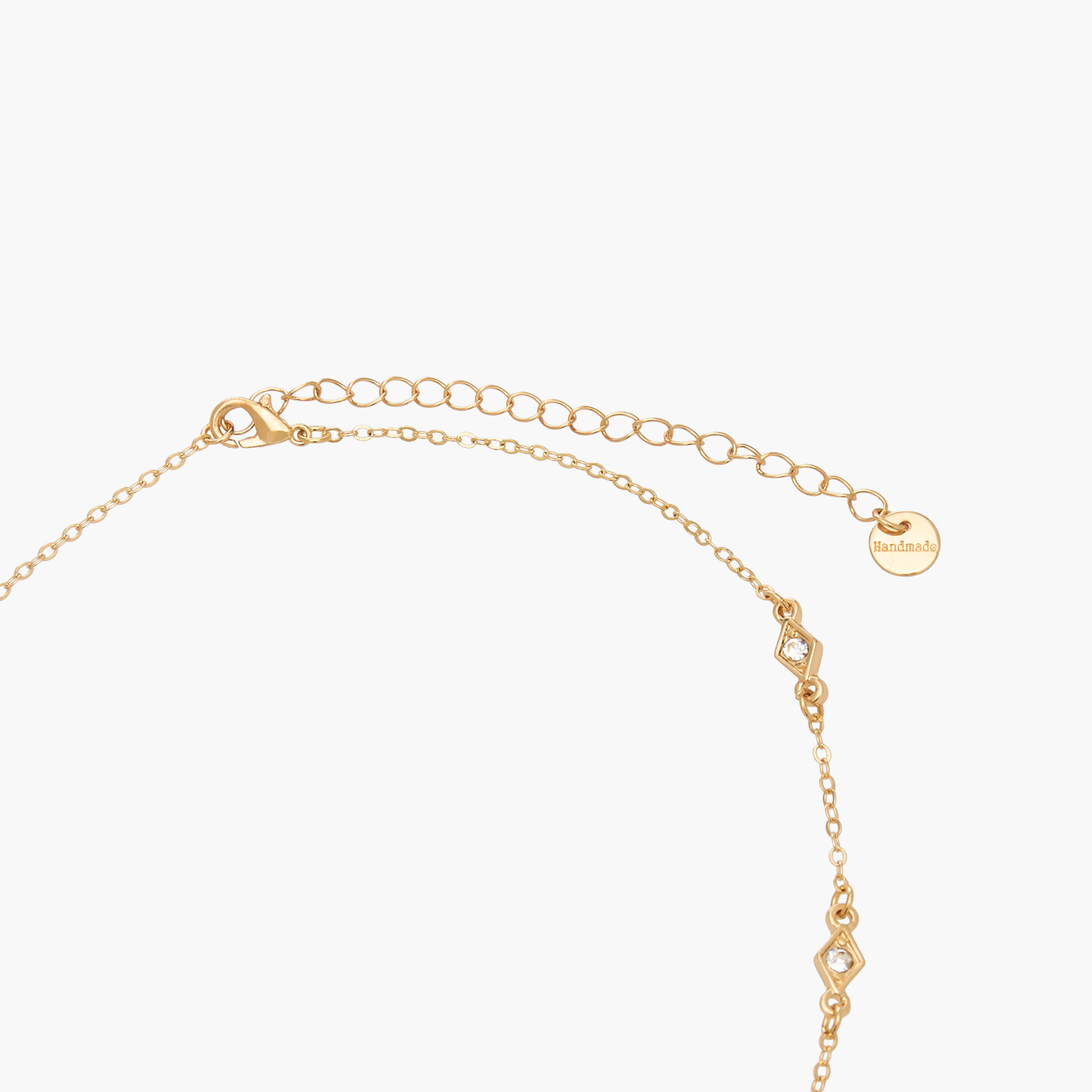 عقد ذهبي اللون بتصميم على شكل حرف Y-women-watchesandjewellery-jewellery-necklacesandpendants-image-4