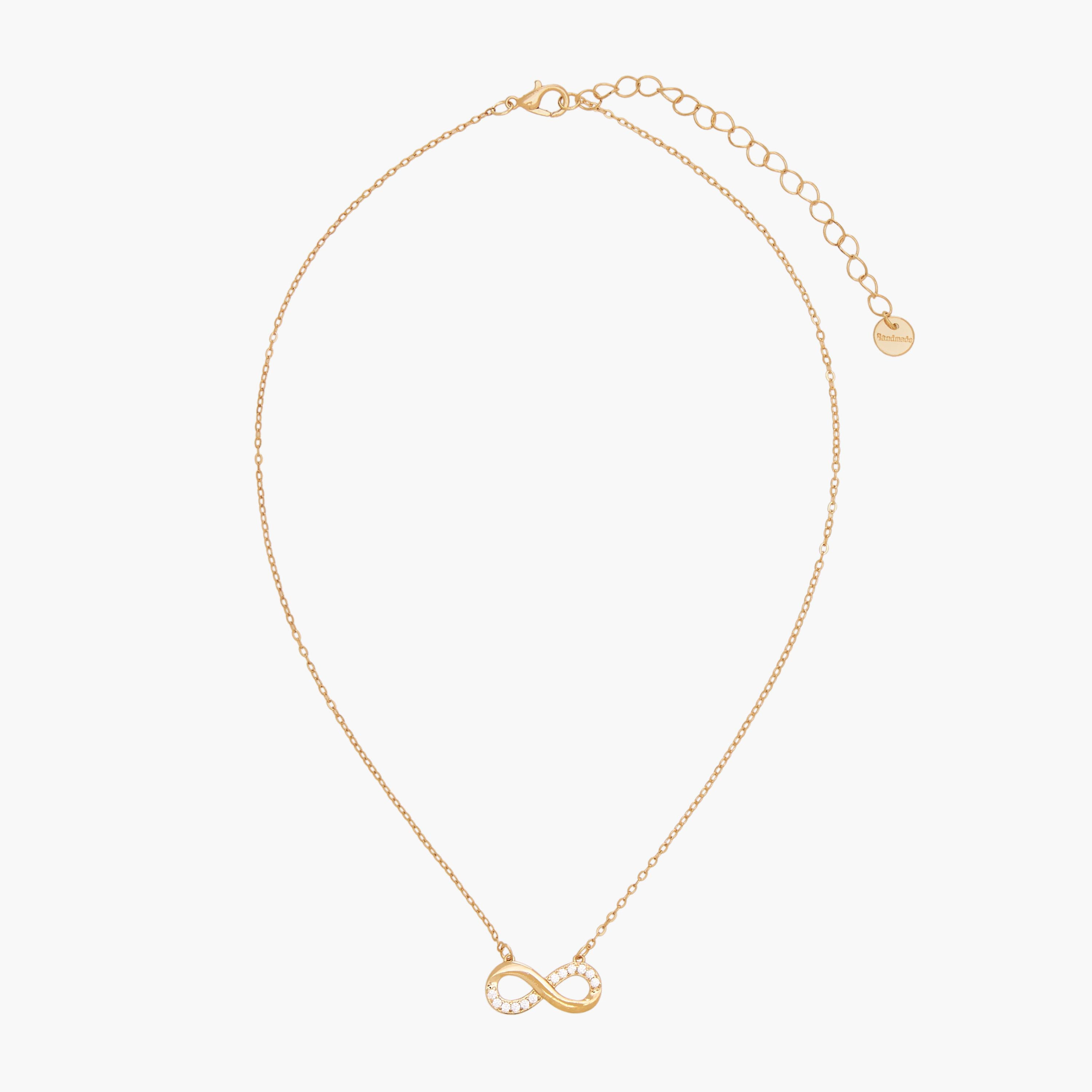 عقد بلون ذهبي ودلاية مكعب زركونيا-women-watchesandjewellery-jewellery-necklacesandpendants-image-1