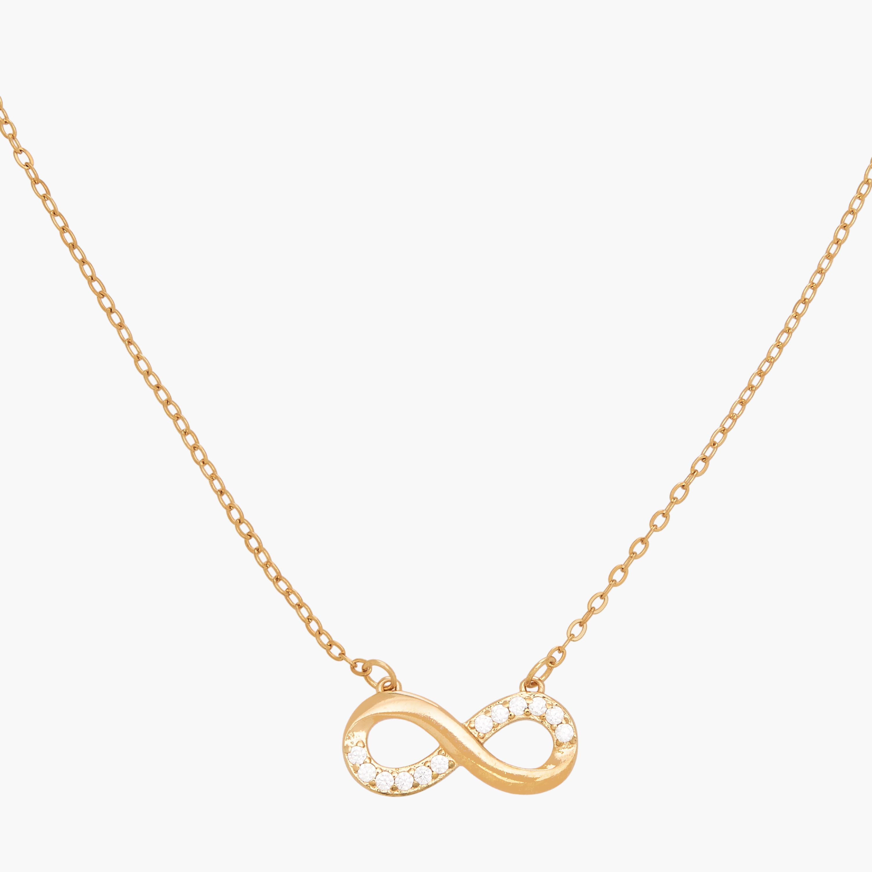 عقد بلون ذهبي ودلاية مكعب زركونيا-women-watchesandjewellery-jewellery-necklacesandpendants-image-3