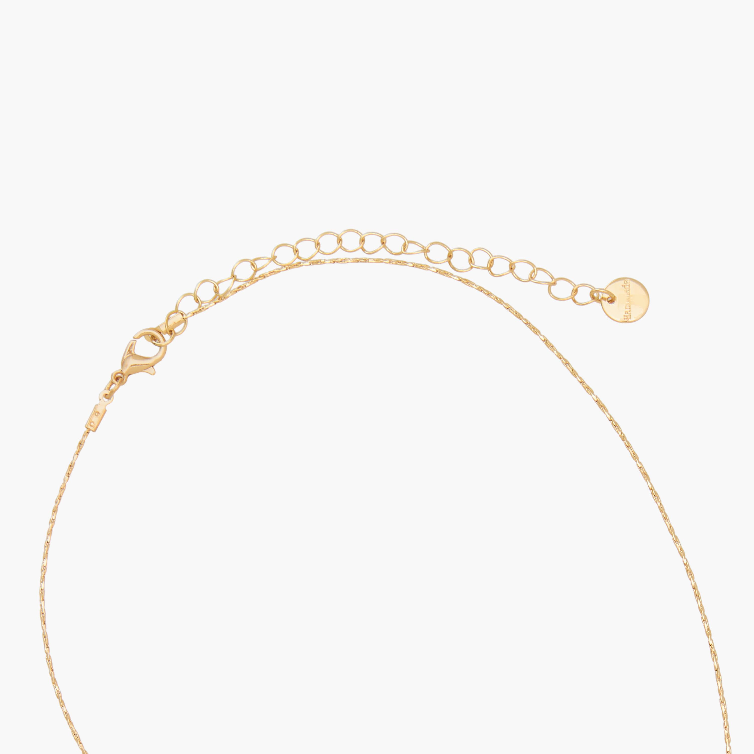 Gold Tone Necklace with Cubic Zirconia Pendant-women-watchesandjewellery-jewellery-necklacesandpendants-image-4