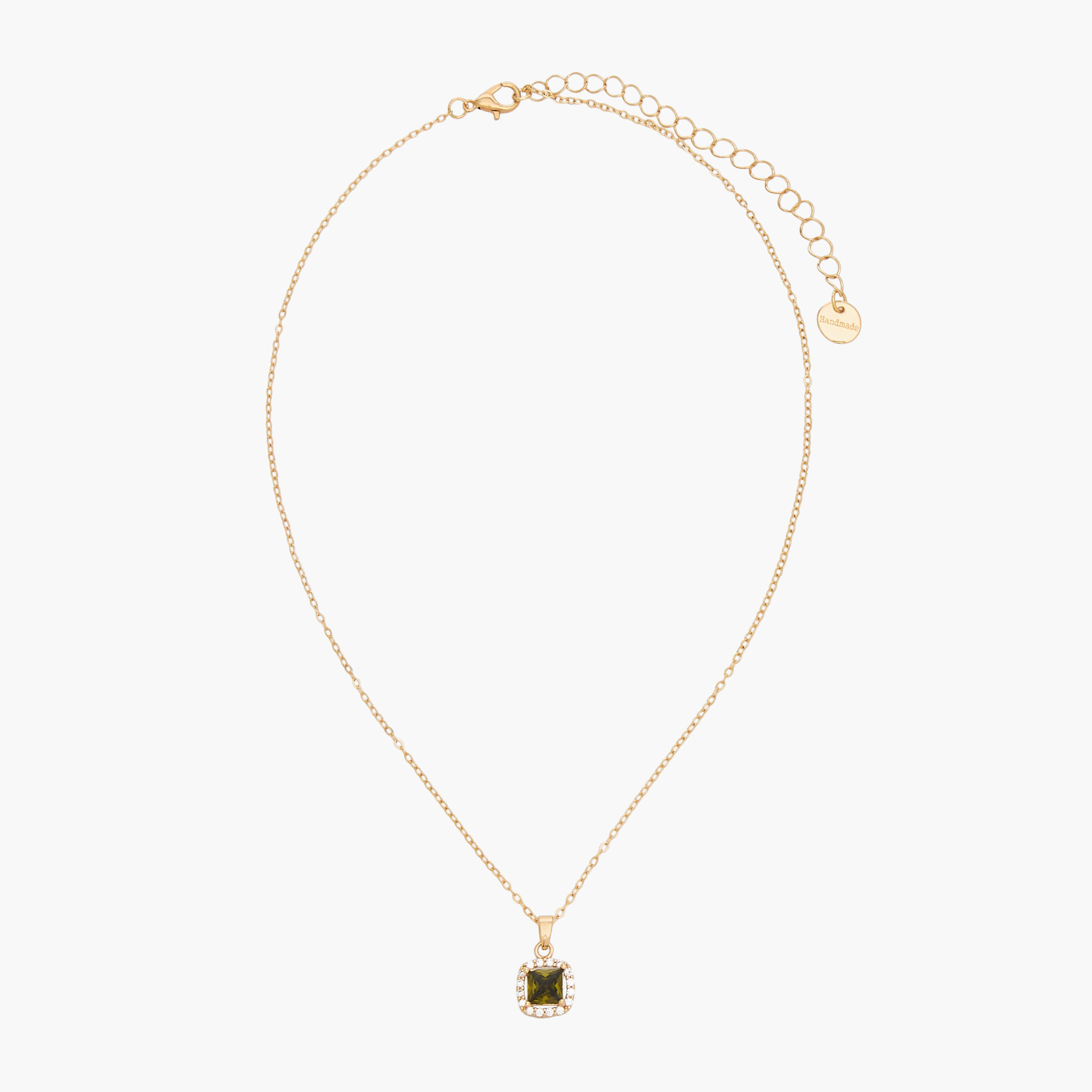 عقد بلون ذهبي ودلاية بحجر الزركون-women-watchesandjewellery-jewellery-necklacesandpendants-image-1
