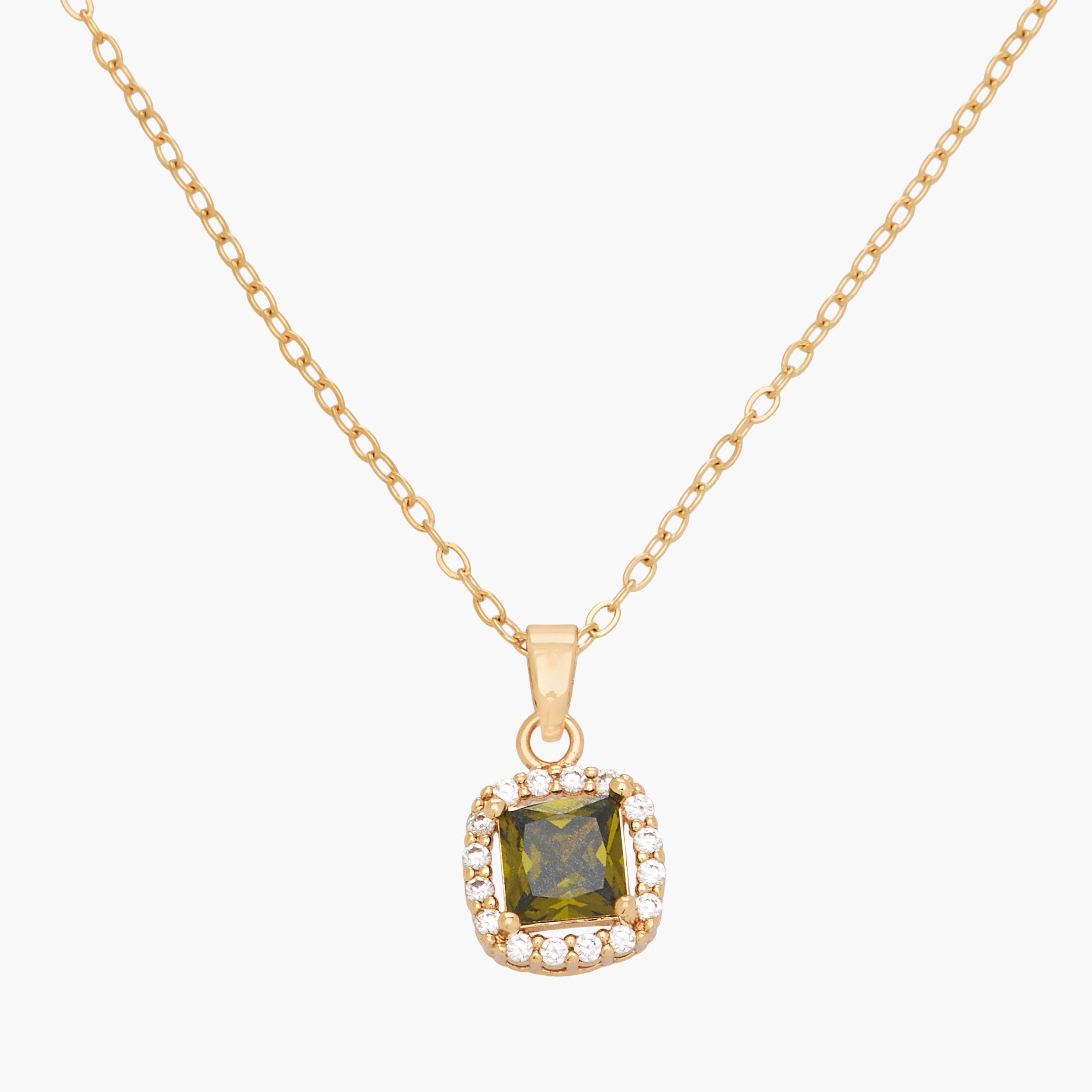 عقد بلون ذهبي ودلاية بحجر الزركون-women-watchesandjewellery-jewellery-necklacesandpendants-image-3