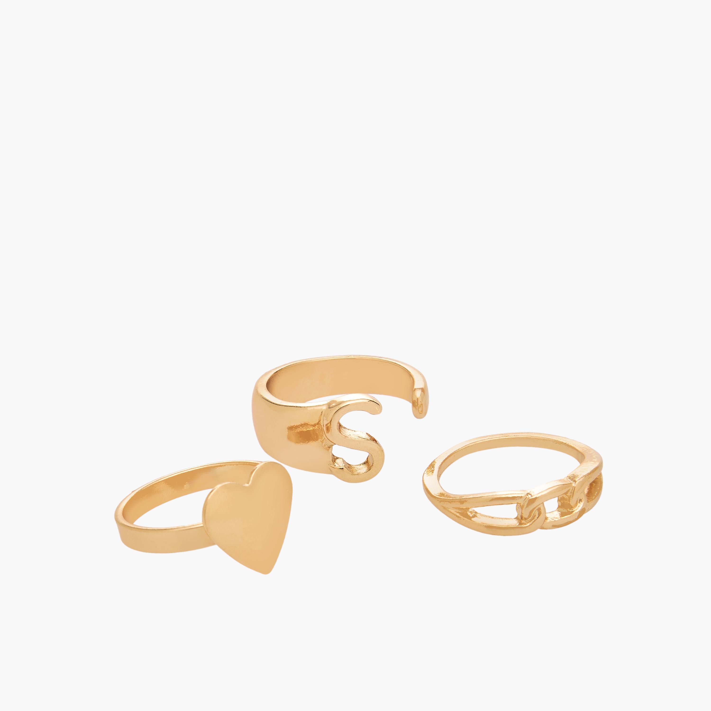 Pack of 10 Gold Tone Ring with Assorted Design-women-watchesandjewellery-jewellery-rings-image-2