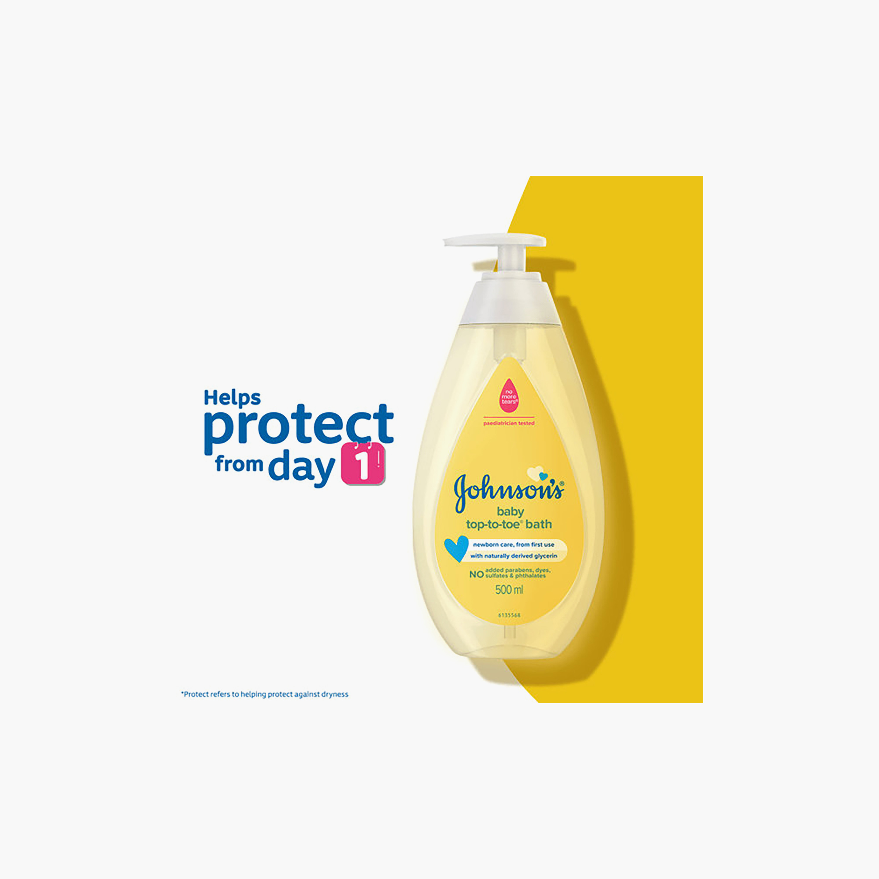 سائل استحمام للأطفال بالجلسرين من جونسون آند جونسونز - 500 مل-baby-bathandcare-hairbodyskincare-bodywashandsoaps-image-2