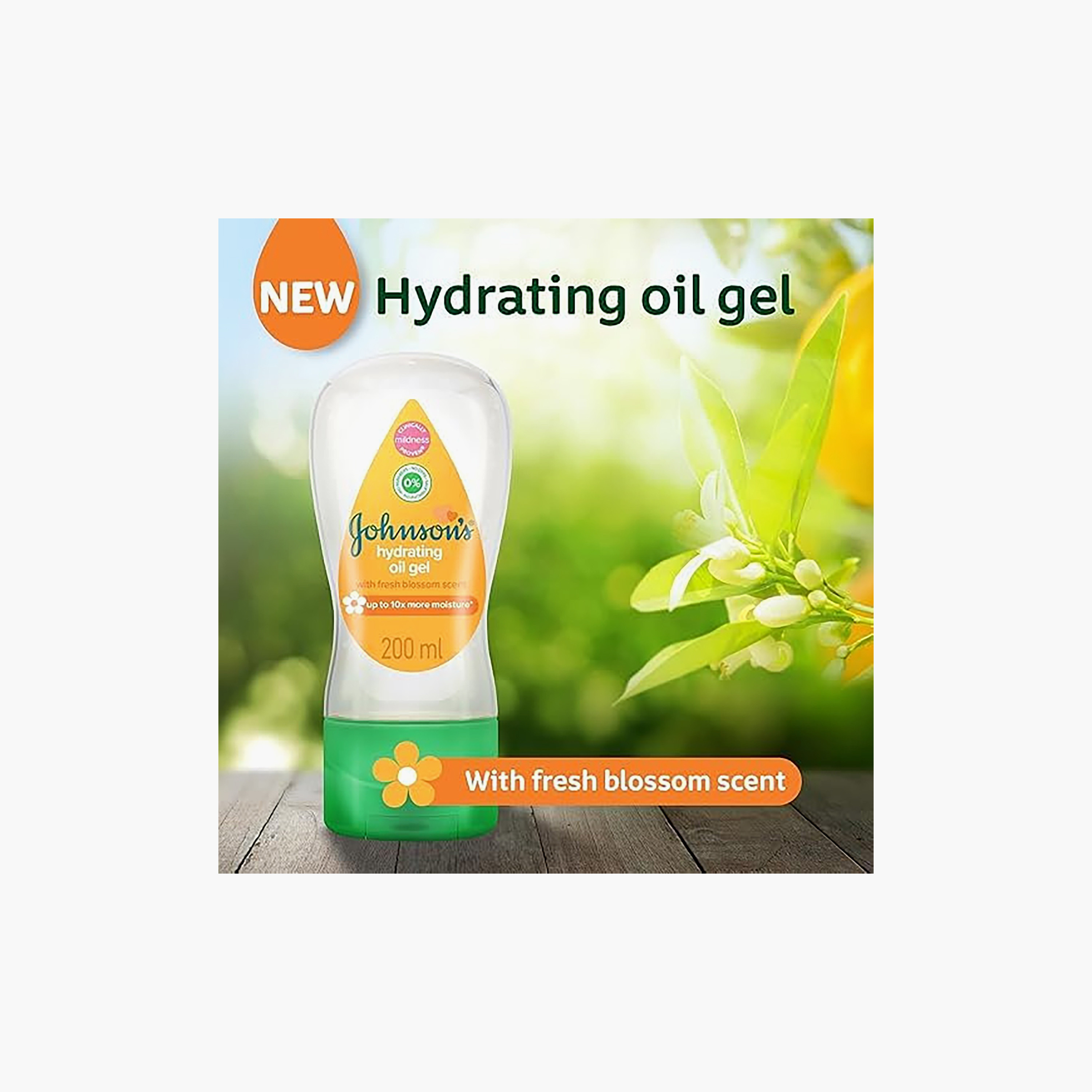 Johnson&Johnsons Baby Oil with Fresh Blossom, 200 ml-baby-bathandcare-hairbodyskincare-babyoil-image-2
