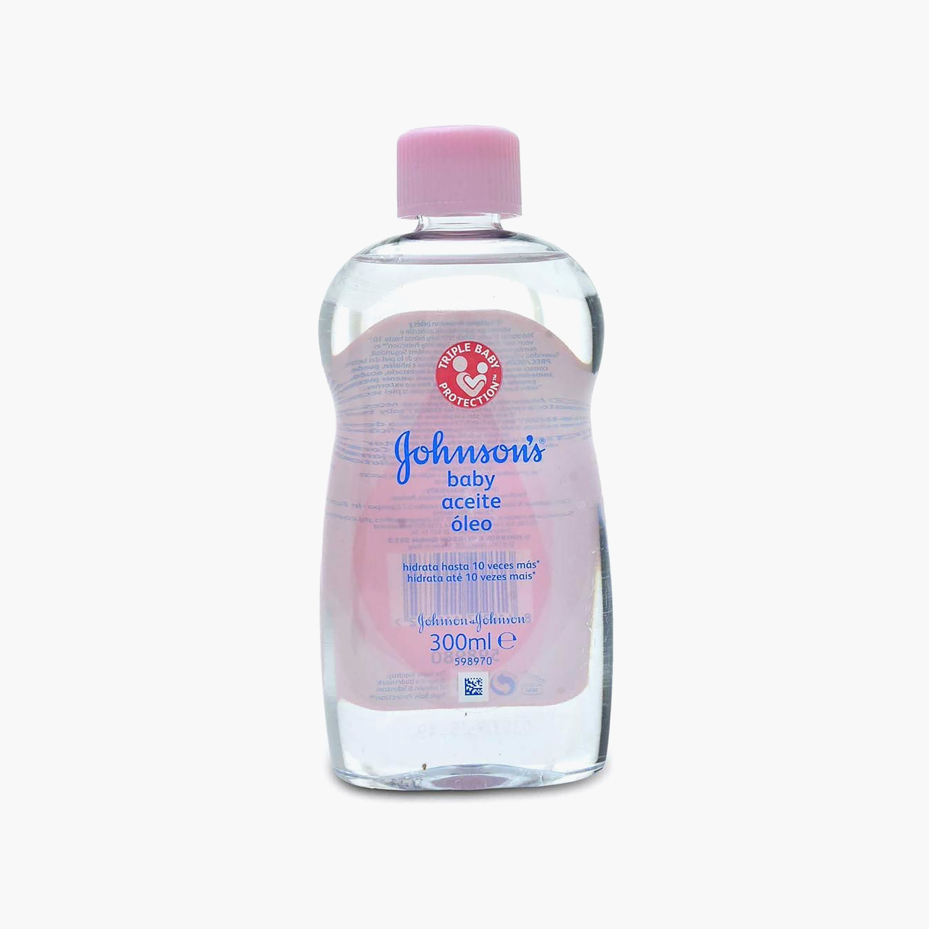 زيت أطفال من جونسون & جونسون - 300 مل-baby-bathandcare-hairbodyskincare-babyoil-image-1