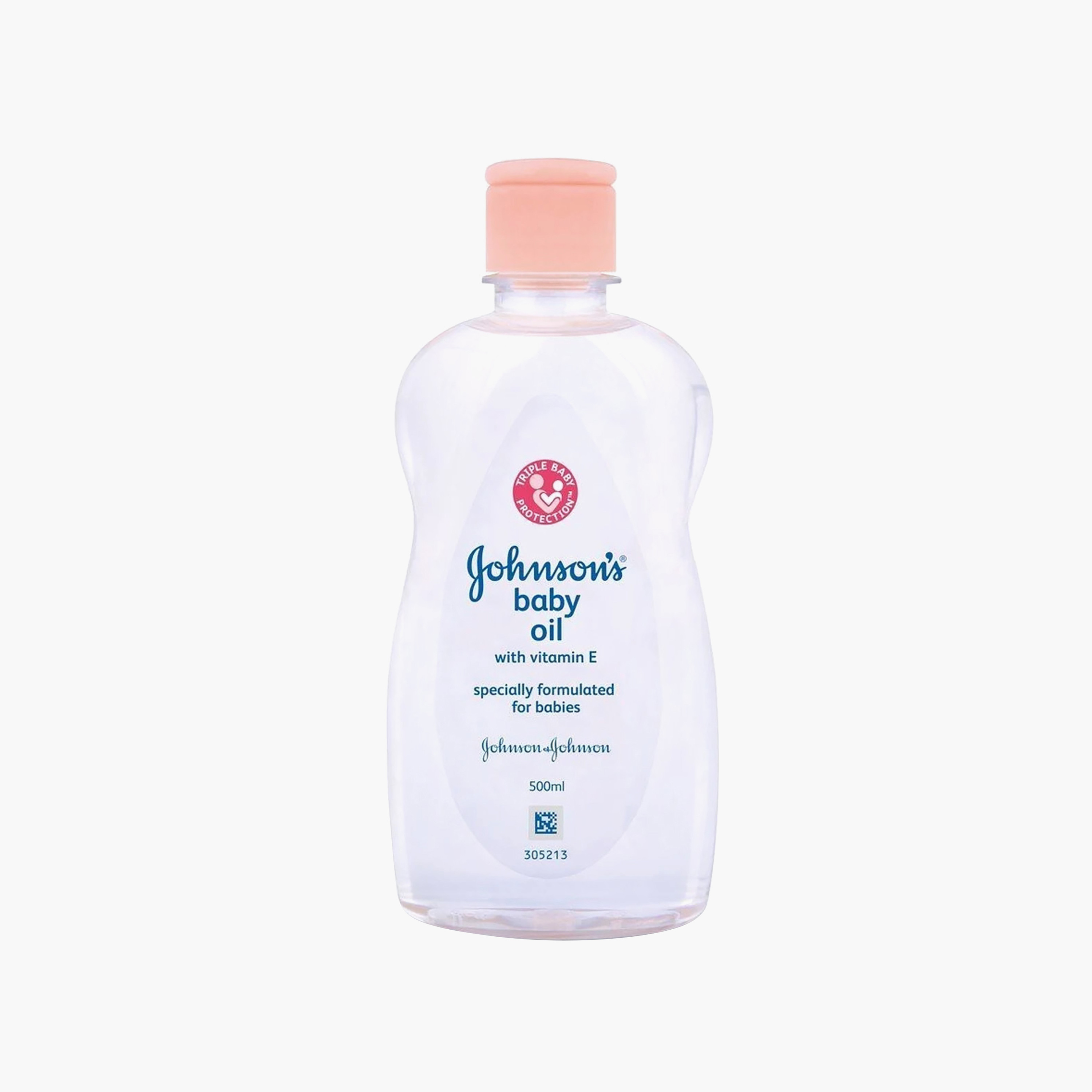 زيت للأطفال بفيتامين إي من جونسون اند جونسون - 500 مل-baby-bathandcare-hairbodyskincare-babyoil-image-1