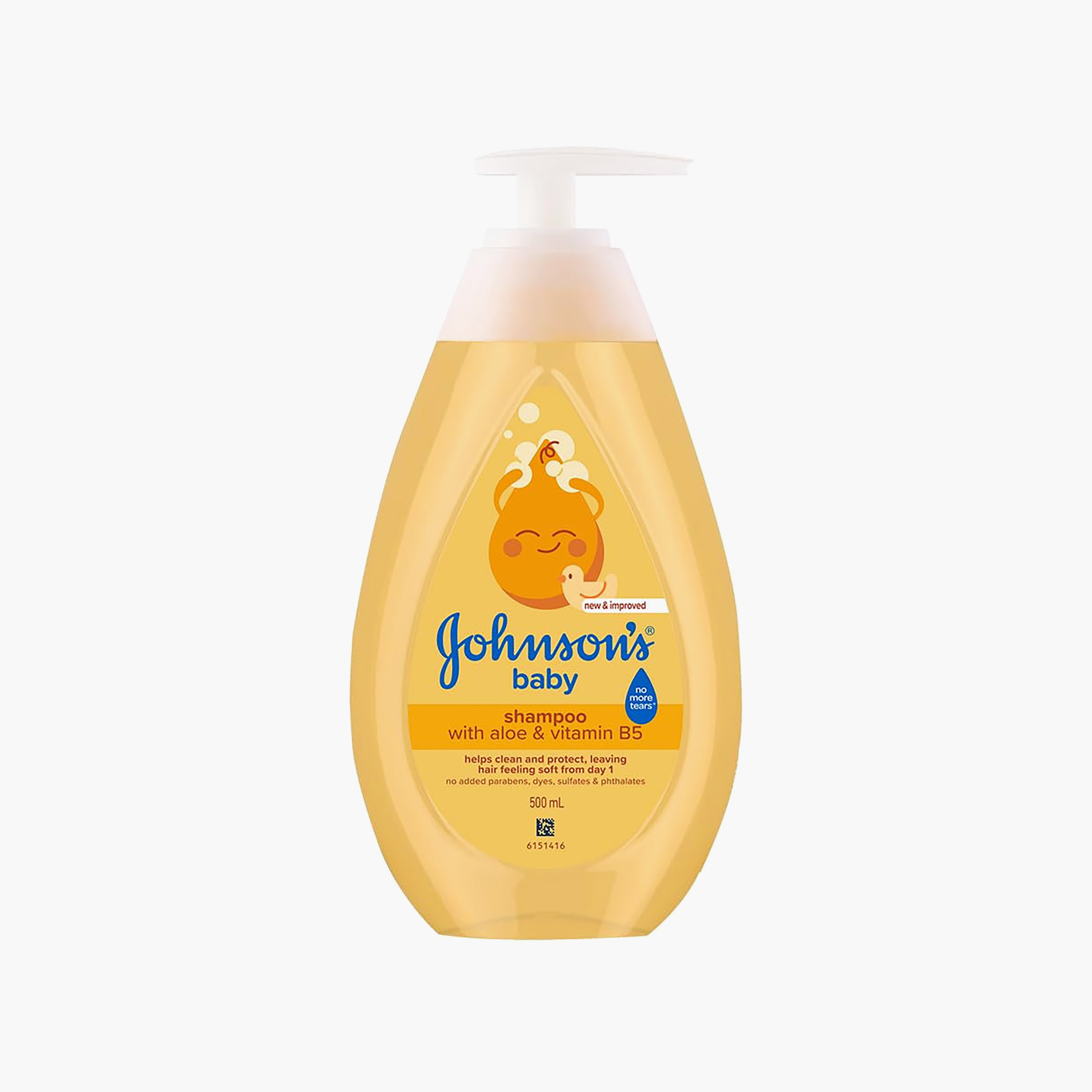 Johnson&Johnsons Baby Shampoo with Aloe Vera and Vitamin B5, 500 ml-baby-bathandcare-hairbodyskincare-shampooandconditioner-image-1