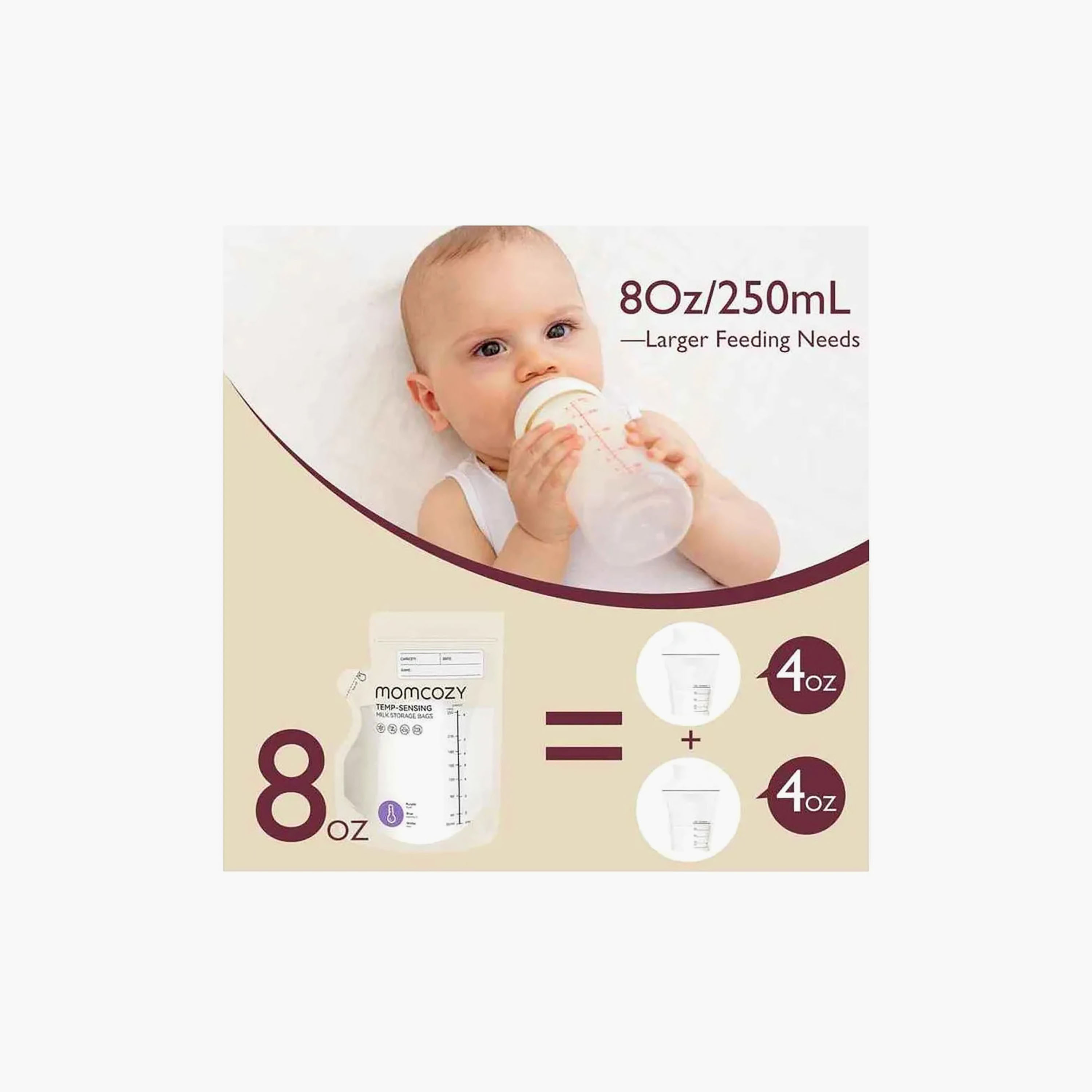 Pack of 60 Momcozy Breast Milk Storage Bag with Temperature Sensor-baby-feeding-breastfeedingandcare-image-5