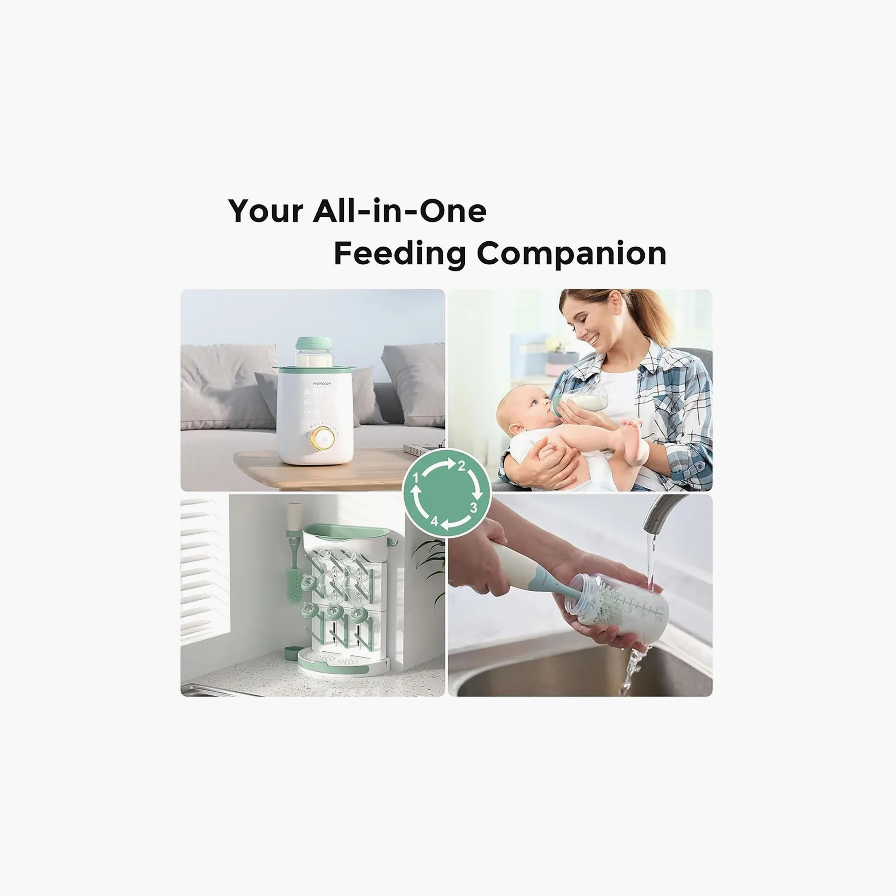 حاويات تخزين حليب للرضاعة بتصميم رقبة واسعة من مومكوز - طقم من 4 قطع-baby-feeding-breastfeedingandcare-image-3