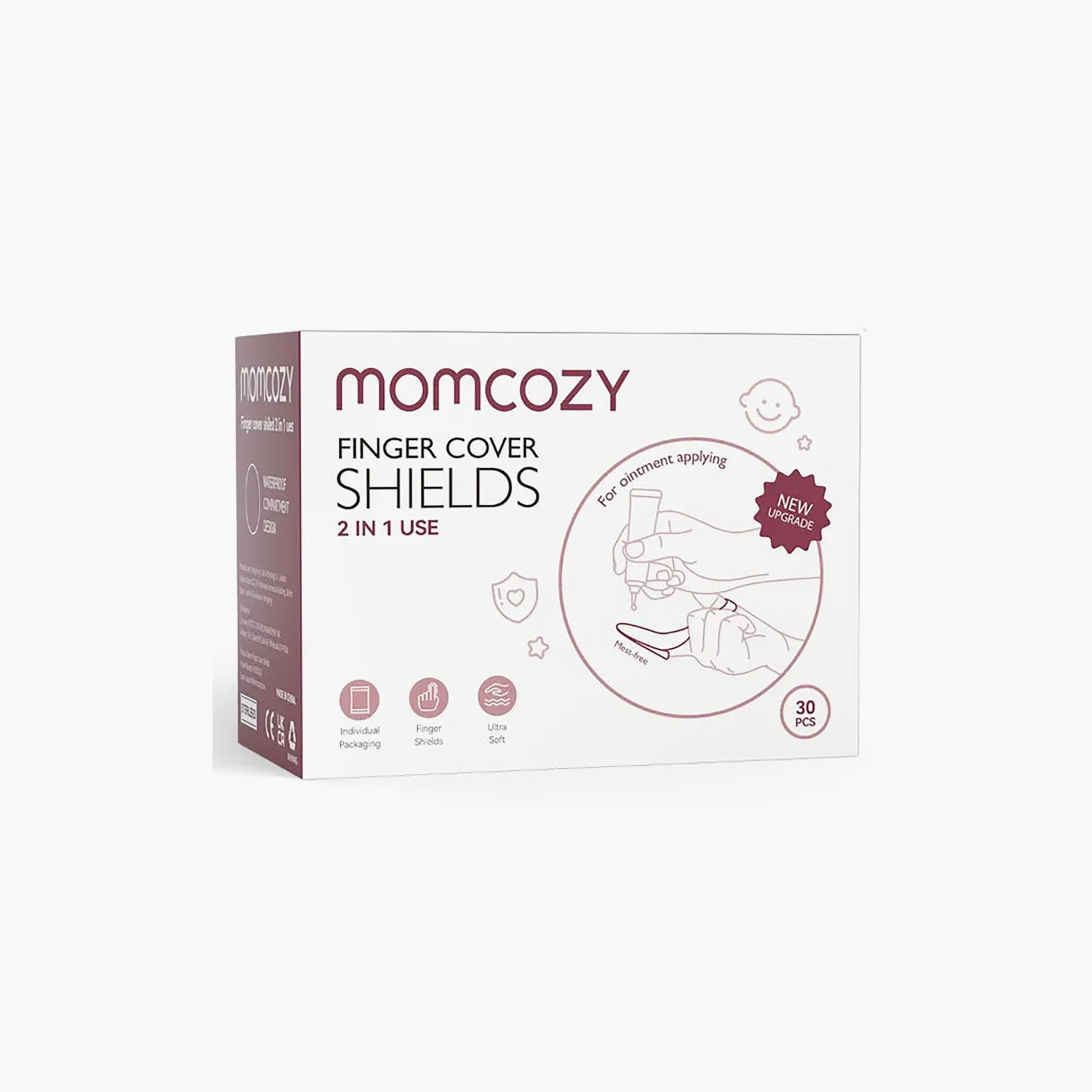 Pack of 30 Momcozy Disposable Finger Cover Shields-baby-bathandcare-oralcare-teethanddentalcare-image-1
