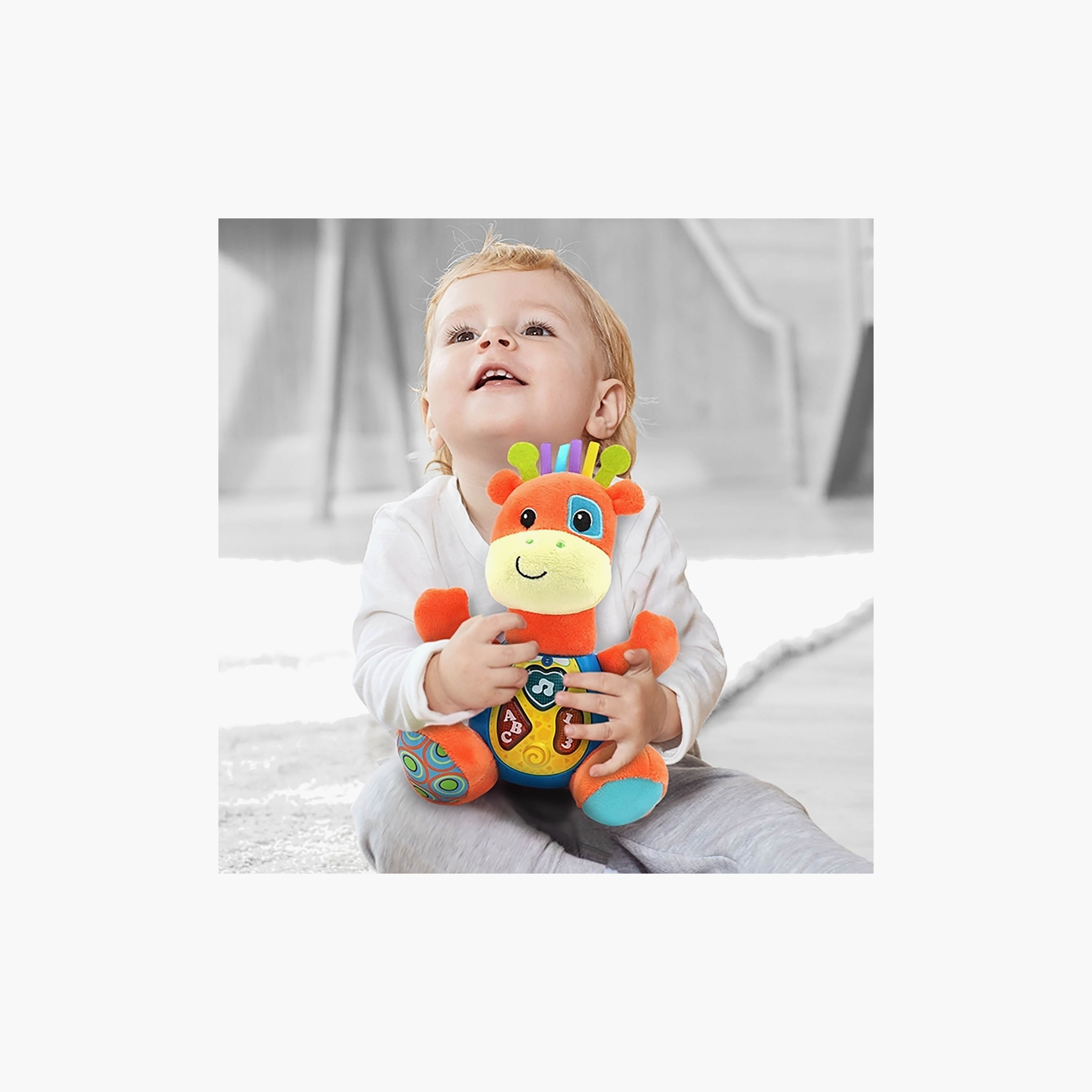 لعبة قطيفة على شكل زرافة، غنِّ وتعلّم معي من وينفان-toys-babyandtoddlertoys-learningtoys-image-2