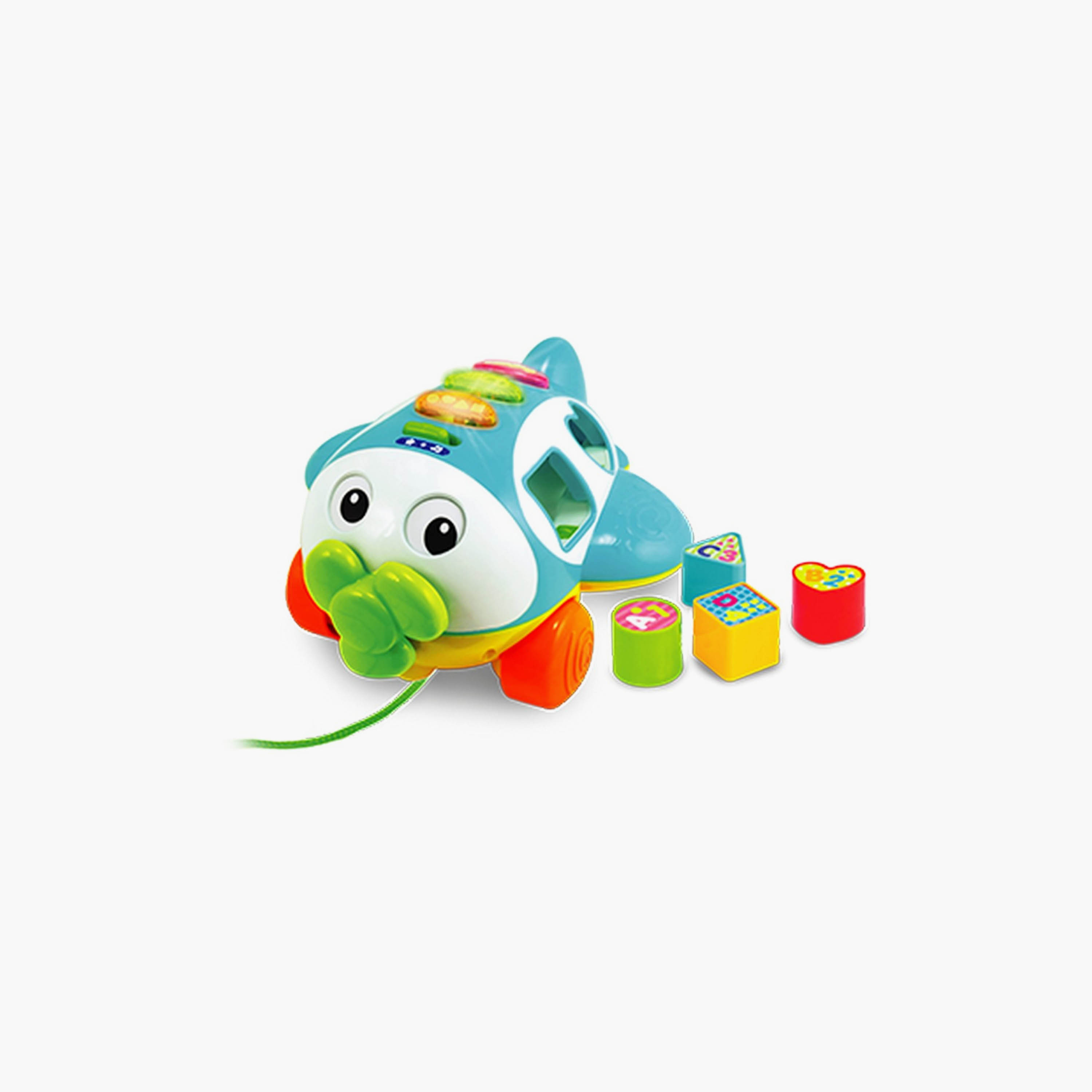 Winfun Sort & Learn Pull Along Airplane Toy With Shape Blocks-toys-babyandtoddlertoys-learningtoys-image-1