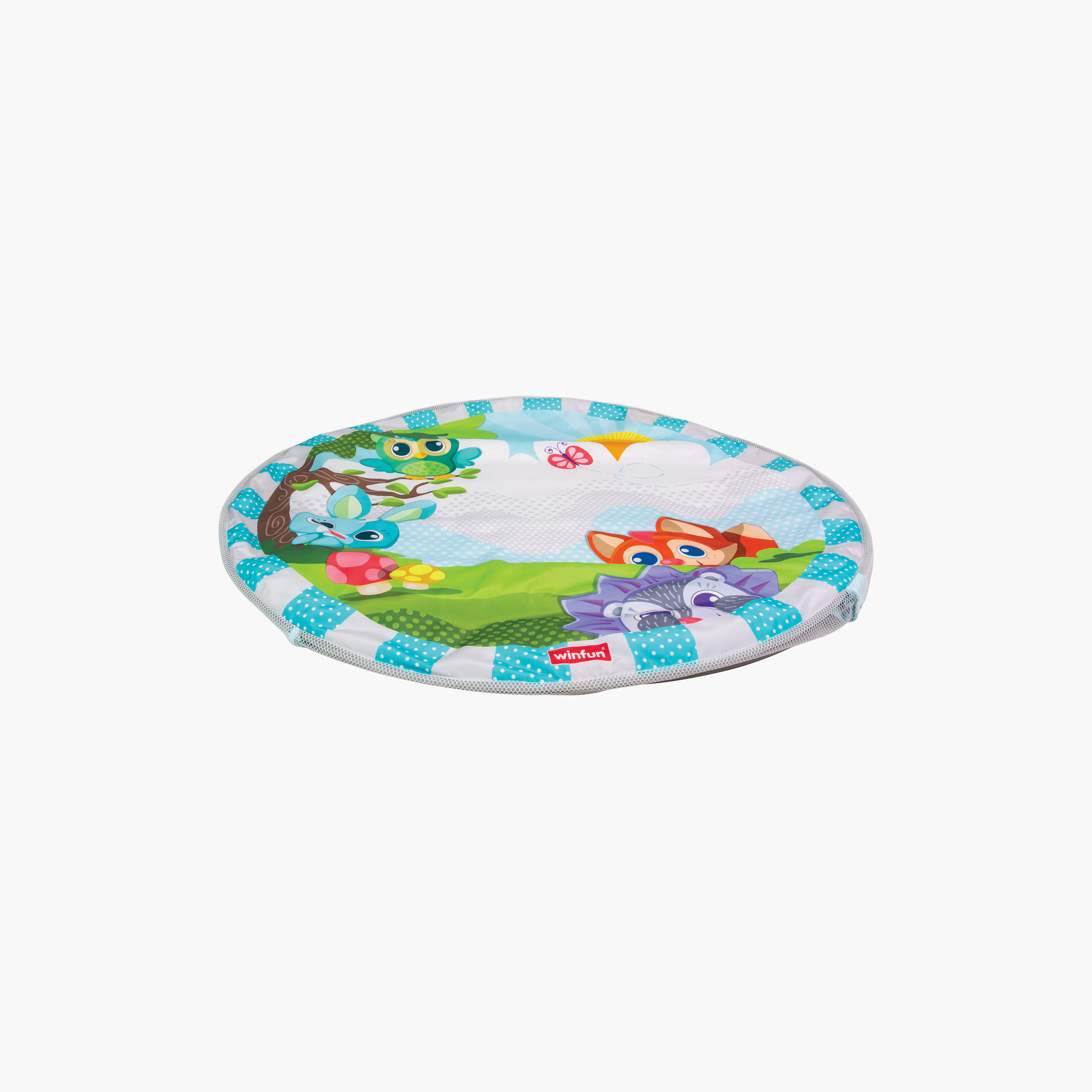مجموعة مفرش صالة ألعاب وركن لعب (بلاي جيم) ممتع مع حوض كرات من وينفان-baby-infantactivity-playpensandplaymats-image-3