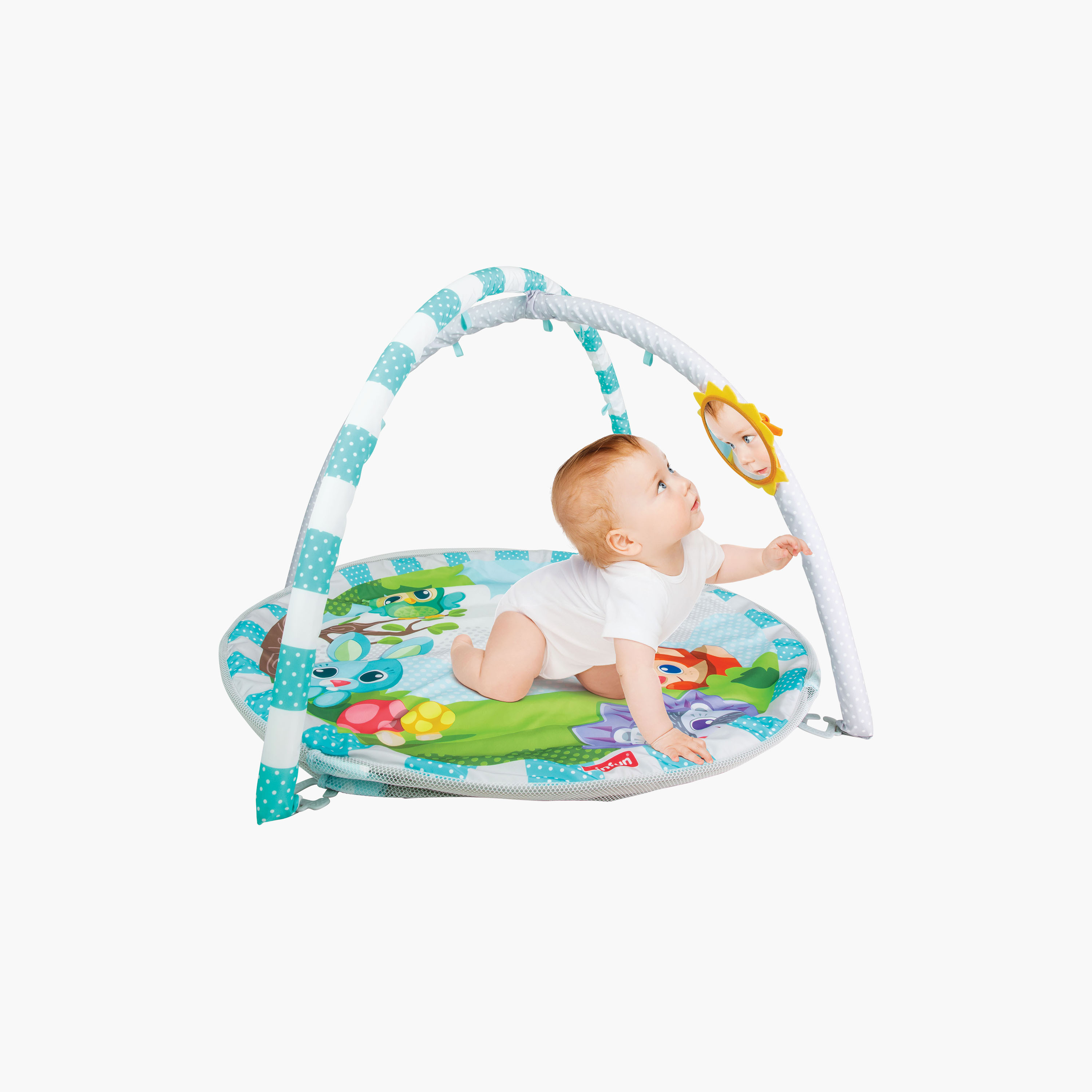 مجموعة مفرش صالة ألعاب وركن لعب (بلاي جيم) ممتع مع حوض كرات من وينفان-baby-infantactivity-playpensandplaymats-image-7