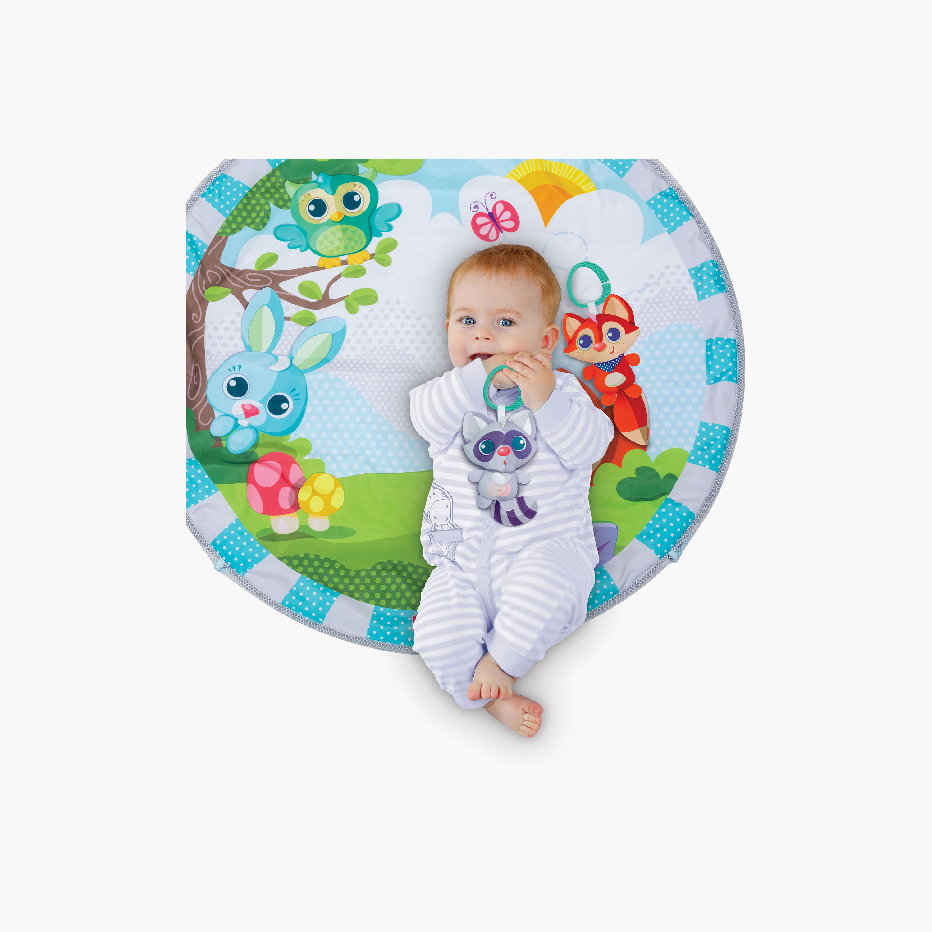 مجموعة مفرش صالة ألعاب وركن لعب (بلاي جيم) ممتع مع حوض كرات من وينفان-baby-infantactivity-playpensandplaymats-image-8