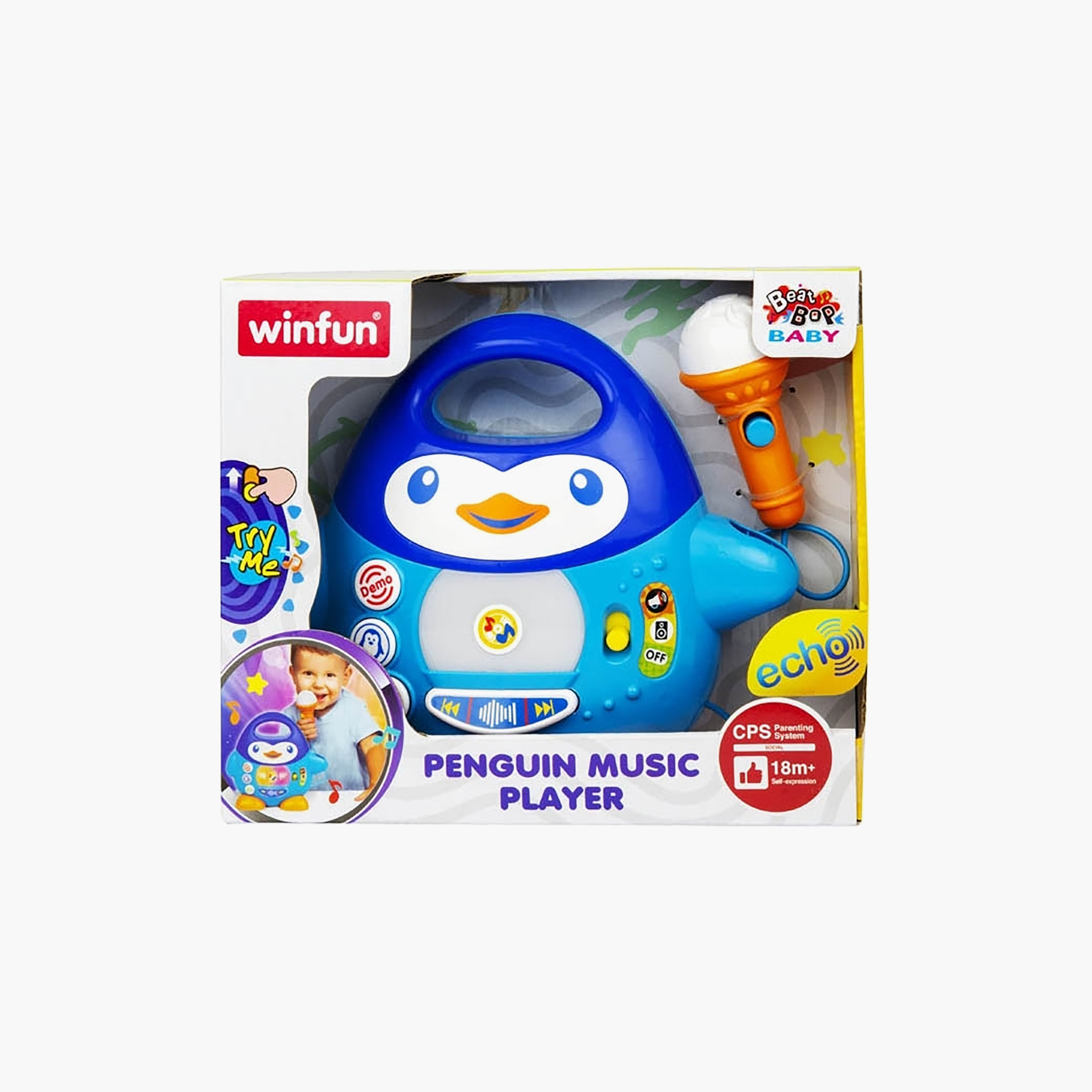 لعبة مشغل موسيقى بنمط بطريق مع ميكروفون لعبة قابل للفصل من وينفان-toys-educational-musicaltoys-image-3