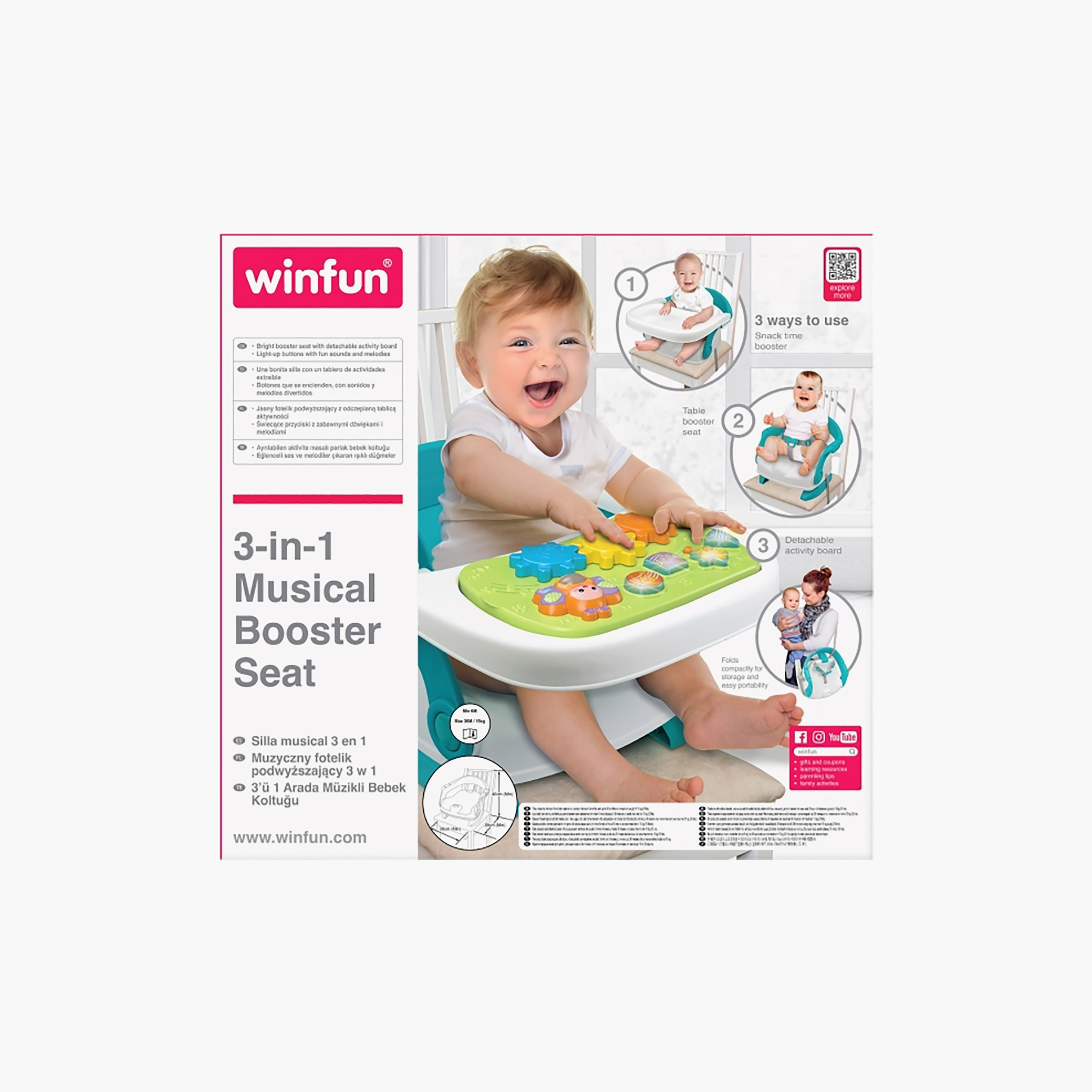 Winfun 3 In 1 Musical Booster Seat-baby-feeding-highchairsandboosters-image-4