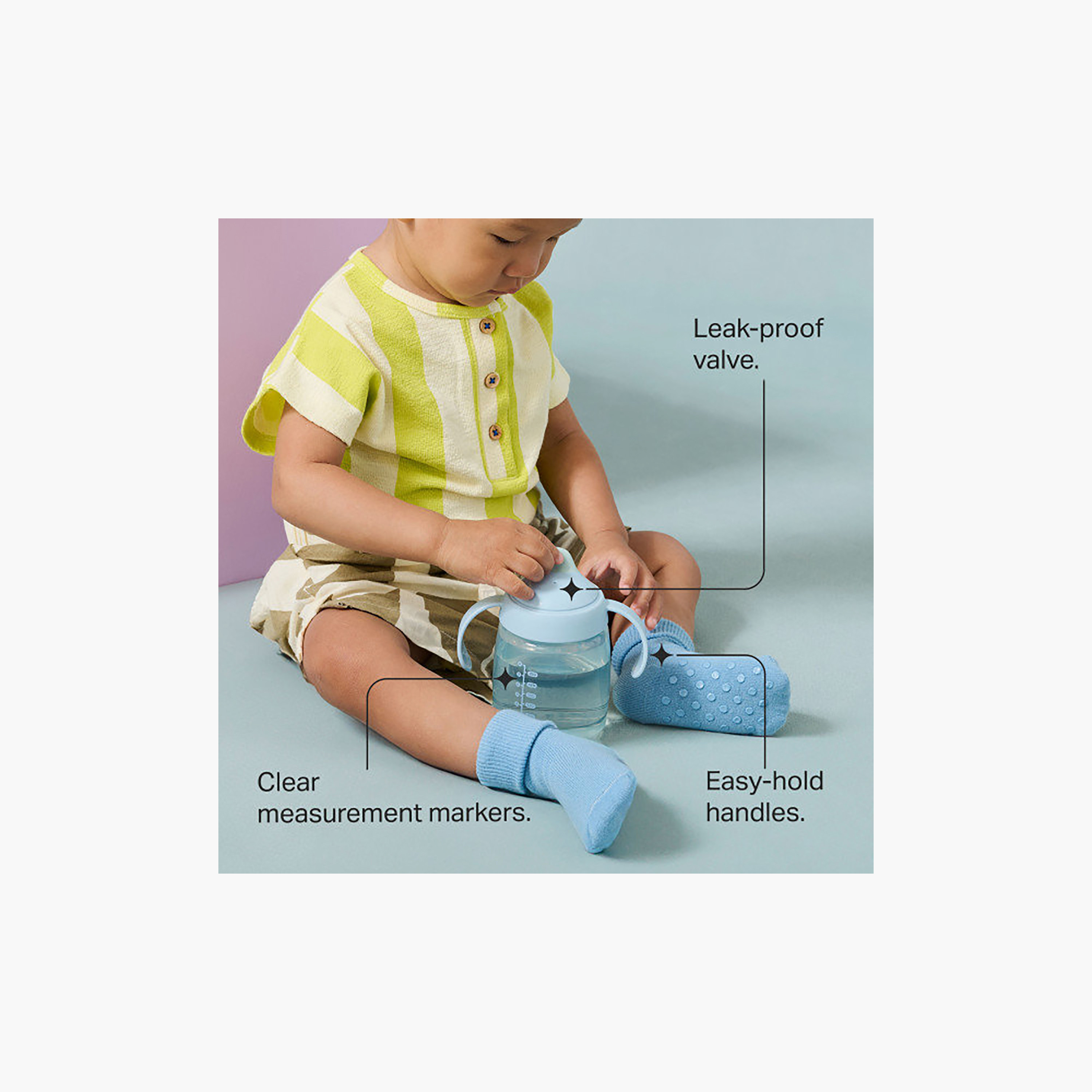 Tommee Tippee Trainer Spout Leak Proof Cup with Handle - 240 ml-baby-feeding-mealtimeessentials-image-2