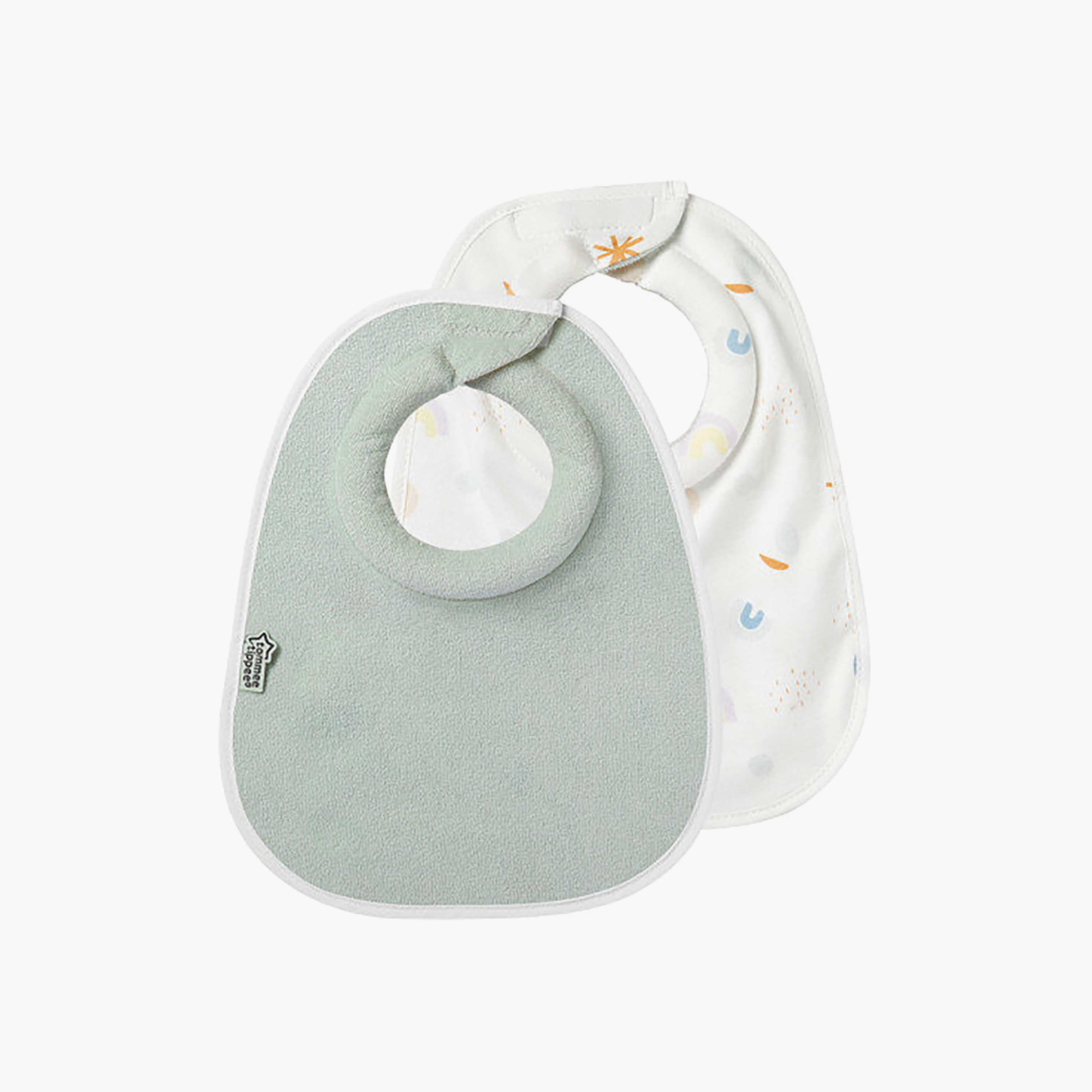 طقم مرايل "كلوسر تو نيتشر"، قطعتين من تومي تيبي-baby-feeding-bibs-image-1