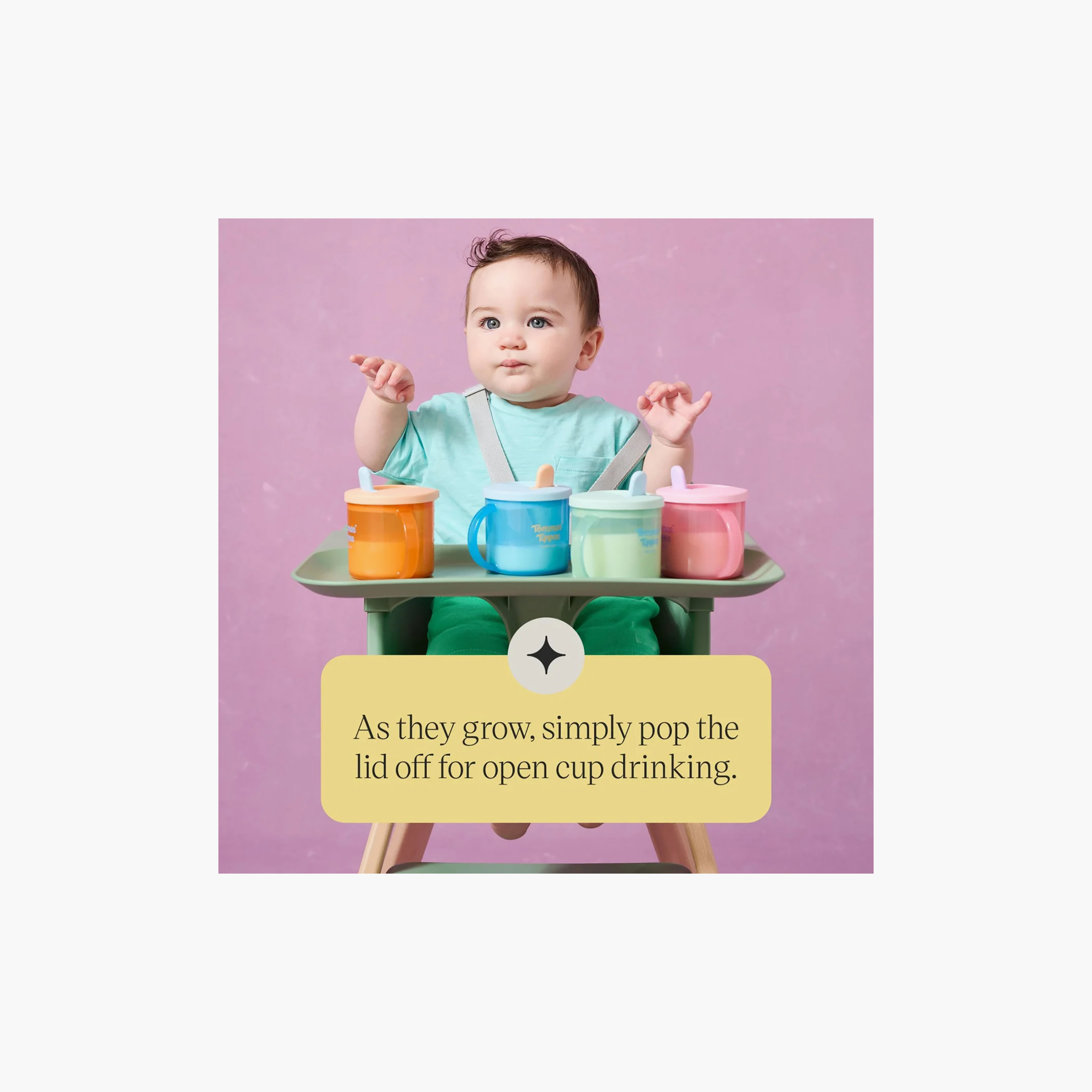 كوب "إيفريداي فيفوريتس" المفضل يومياً بمقبض - 190 مل من تومي تيبي-baby-feeding-mealtimeessentials-image-2