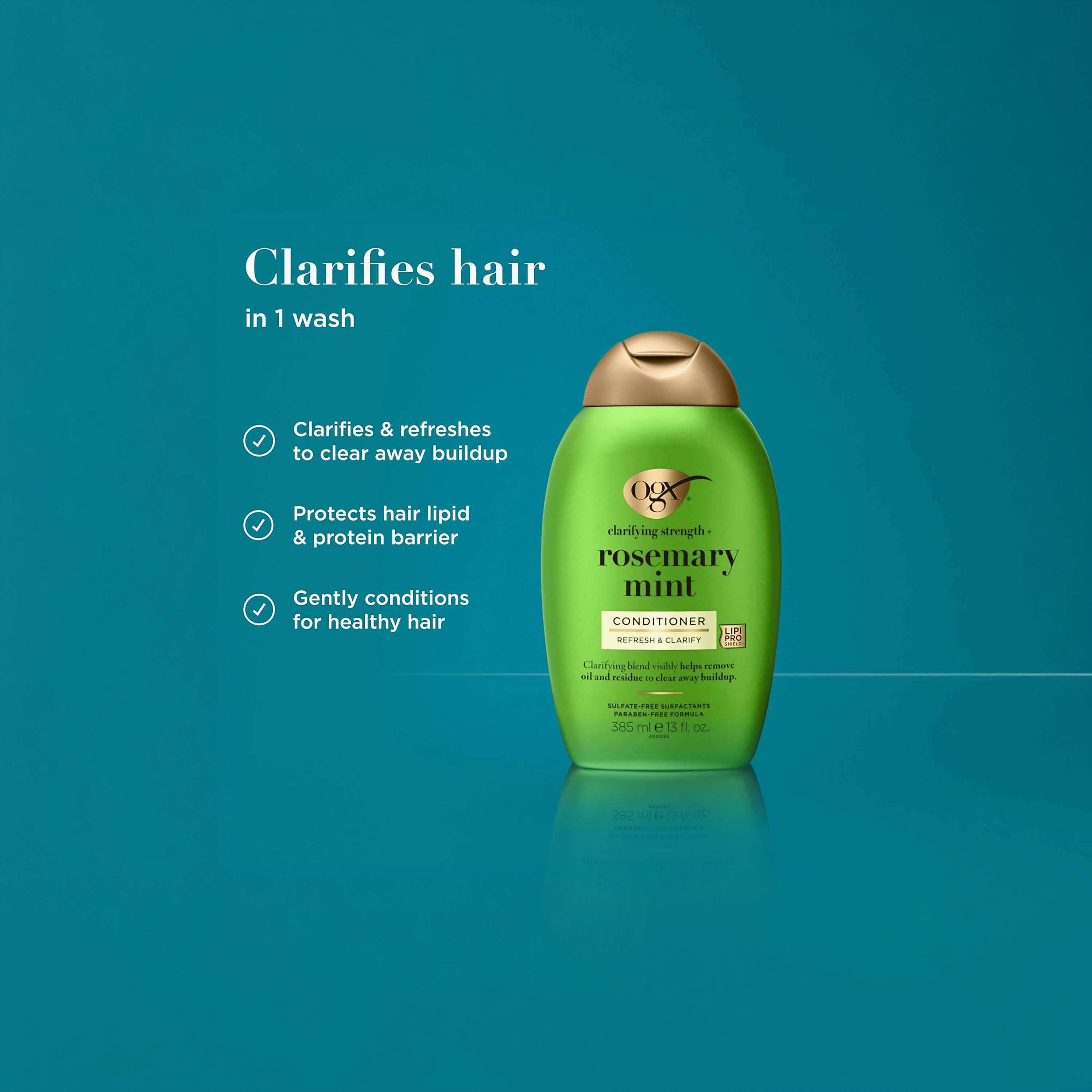 بلسم أو جي إكس المنعش لفروة الرأس بخلاصة إكليل الجبل والنعناع 385 مل-beautyandpersonalcare-bathandbody-bathandshower-soaps-image-2