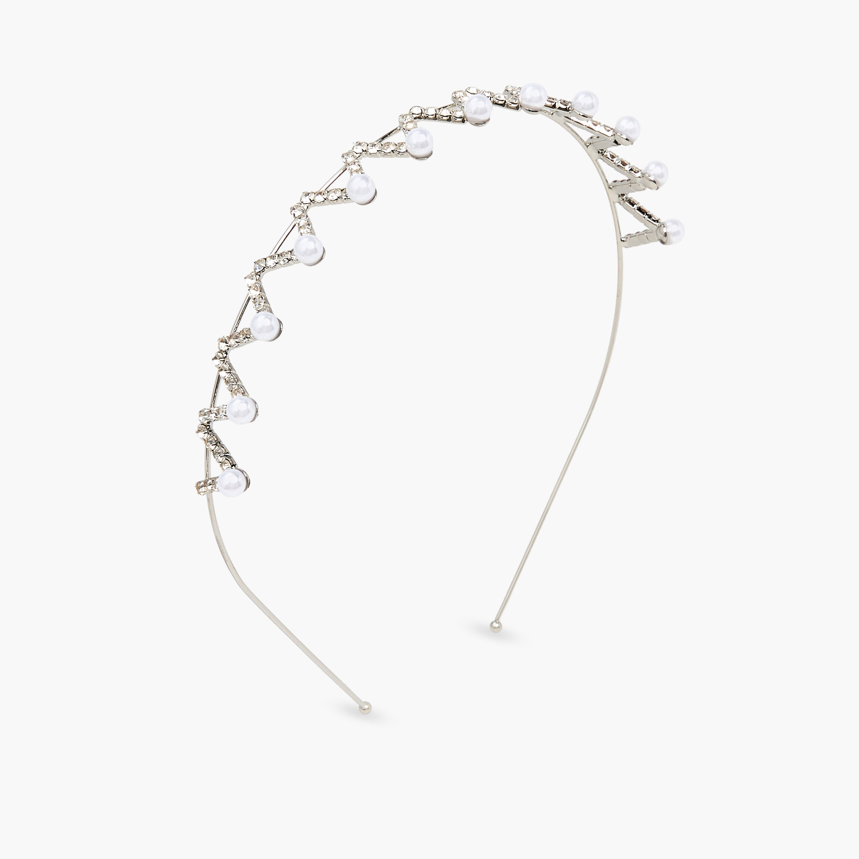 Embellished Zigzag Hairband-beautyandpersonalcare-hair-stylingtools-hairbrushesandcombs-image-1