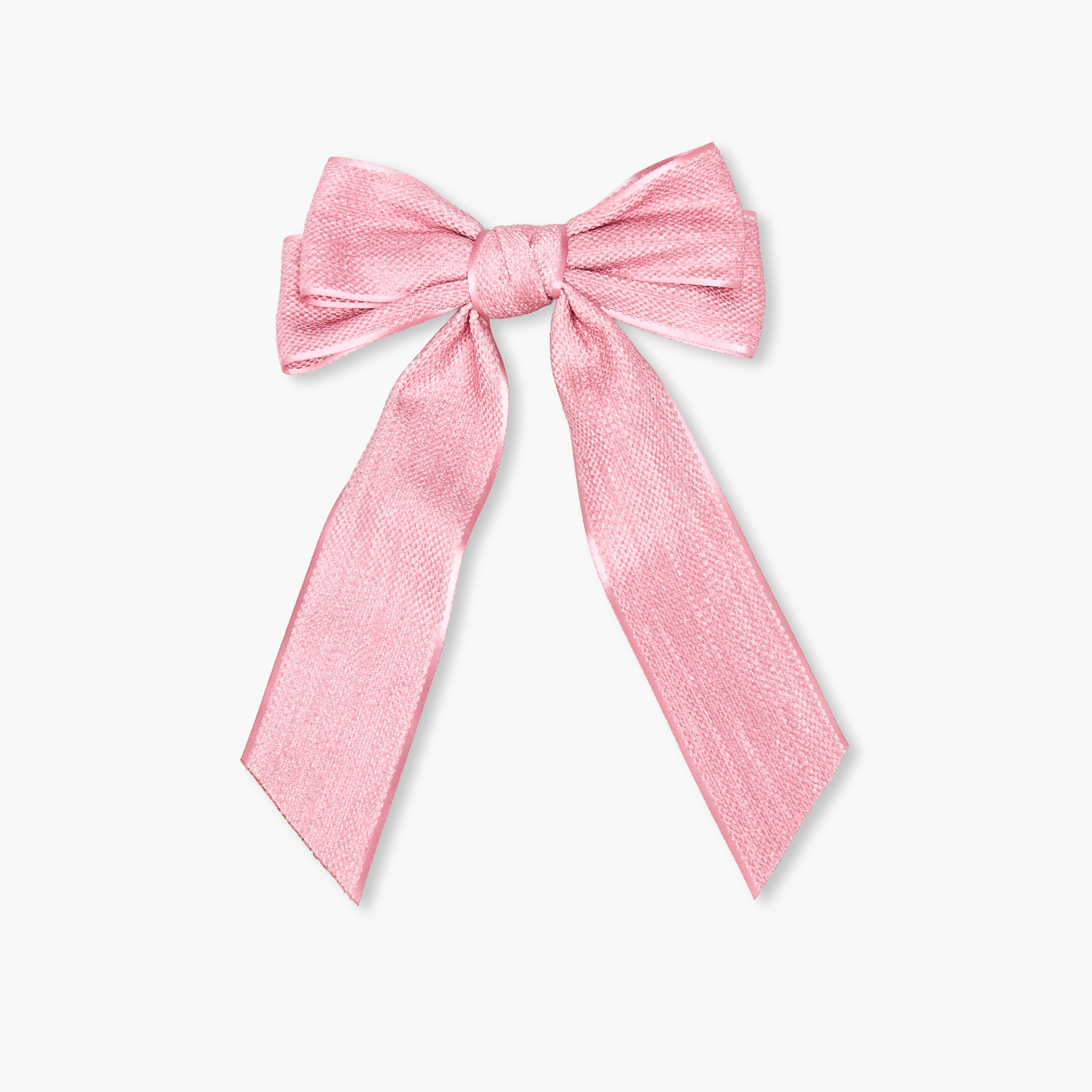 Bow Barrette Hair Clip with Textured Design-women-hairaccessories-clips-image-1