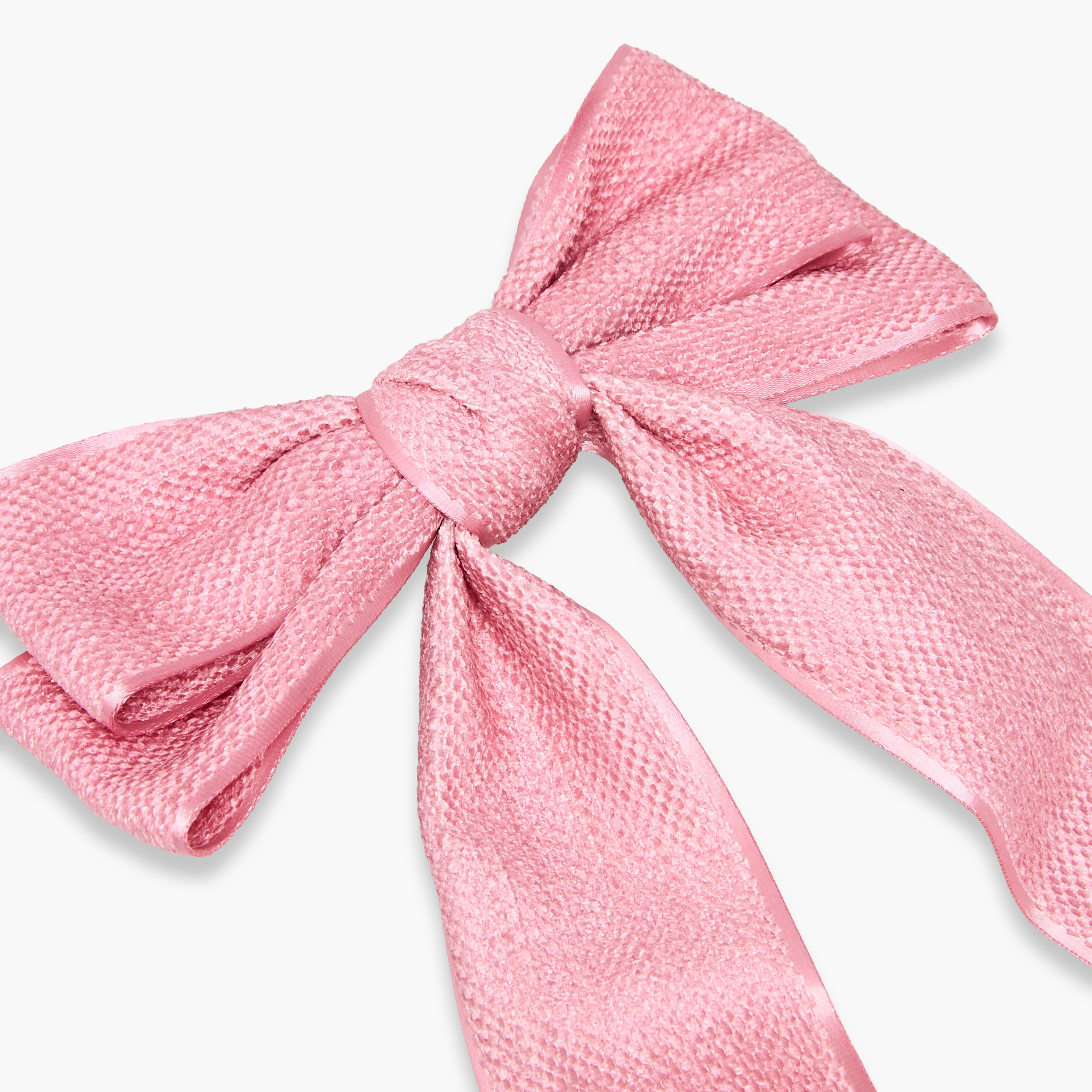 Bow Barrette Hair Clip with Textured Design-women-hairaccessories-clips-image-2