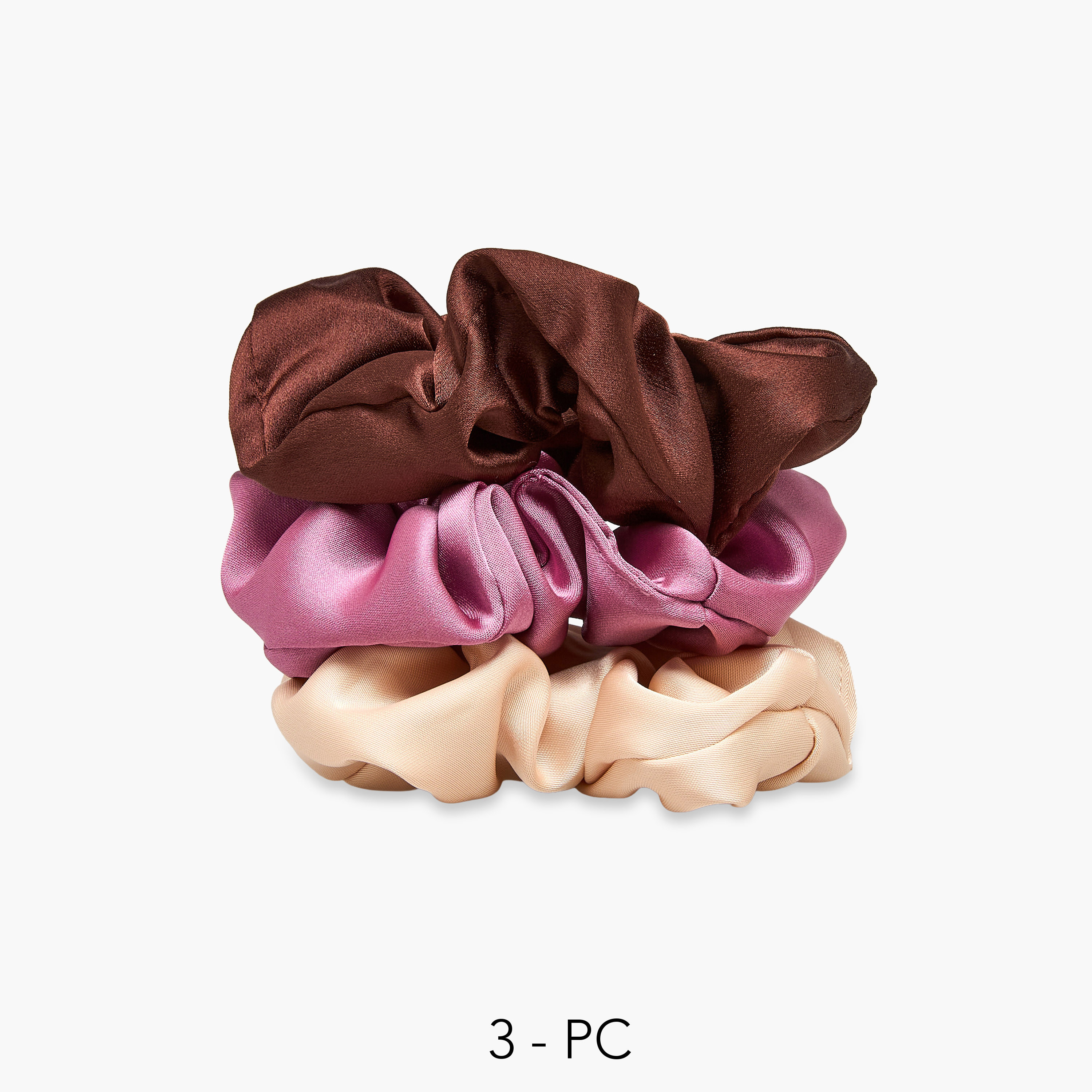 ربطات شعر ساتان - طقم من 3 قطع-women-hairaccessories-scrunchies-image-1