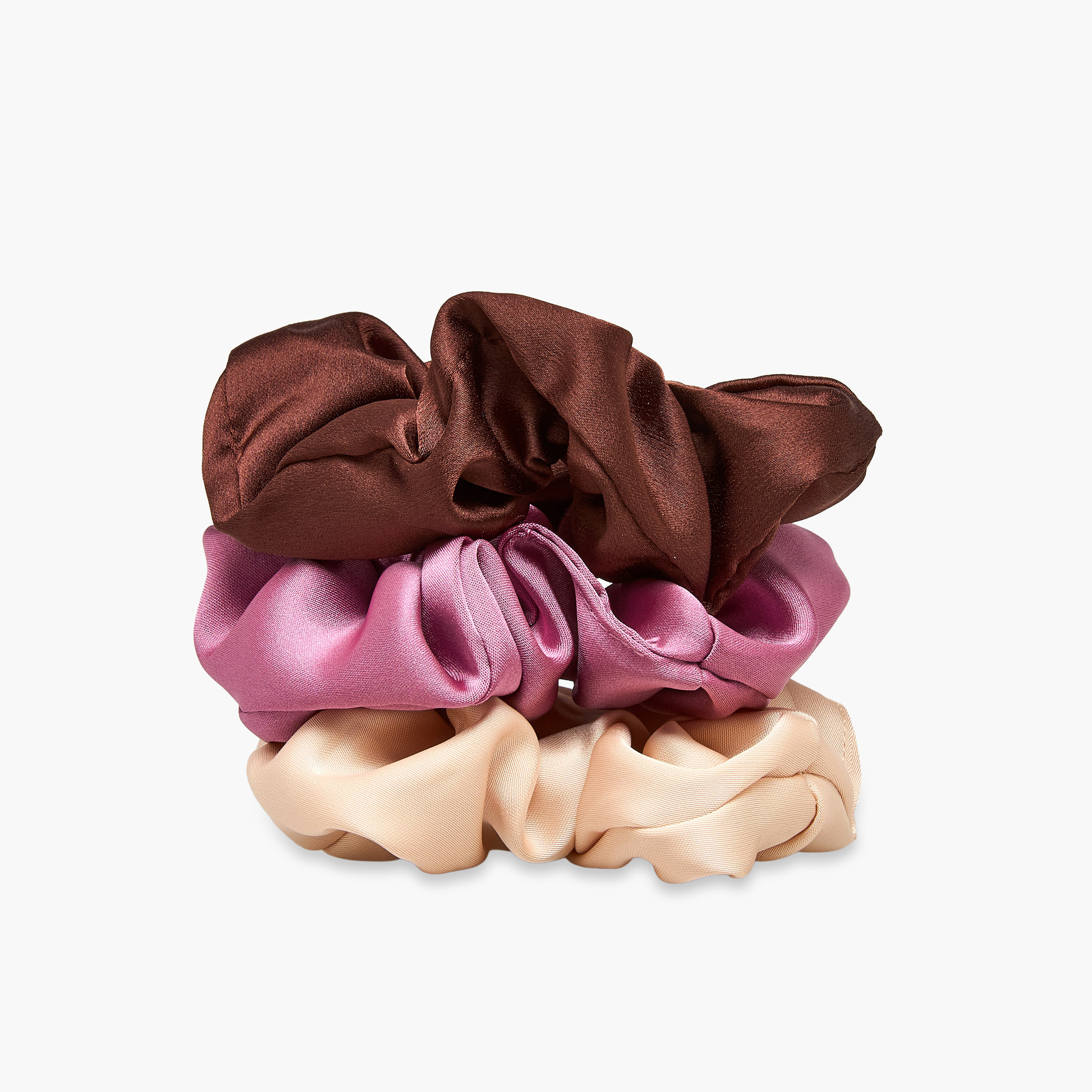 ربطات شعر ساتان - طقم من 3 قطع-women-hairaccessories-scrunchies-image-2