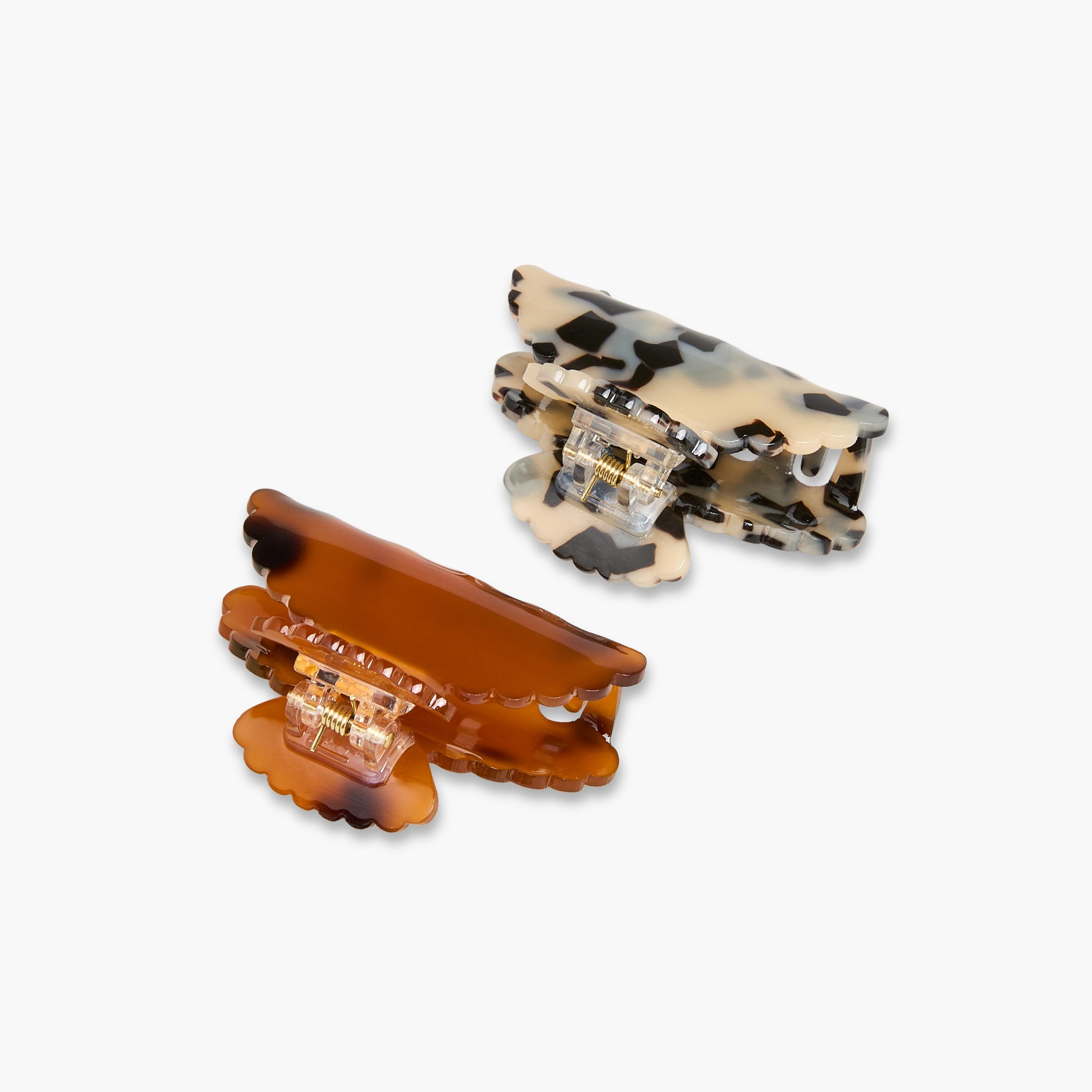 Pack of 2 Curved Hair Clamp with Animal Print-women-hairaccessories-clamps-image-4
