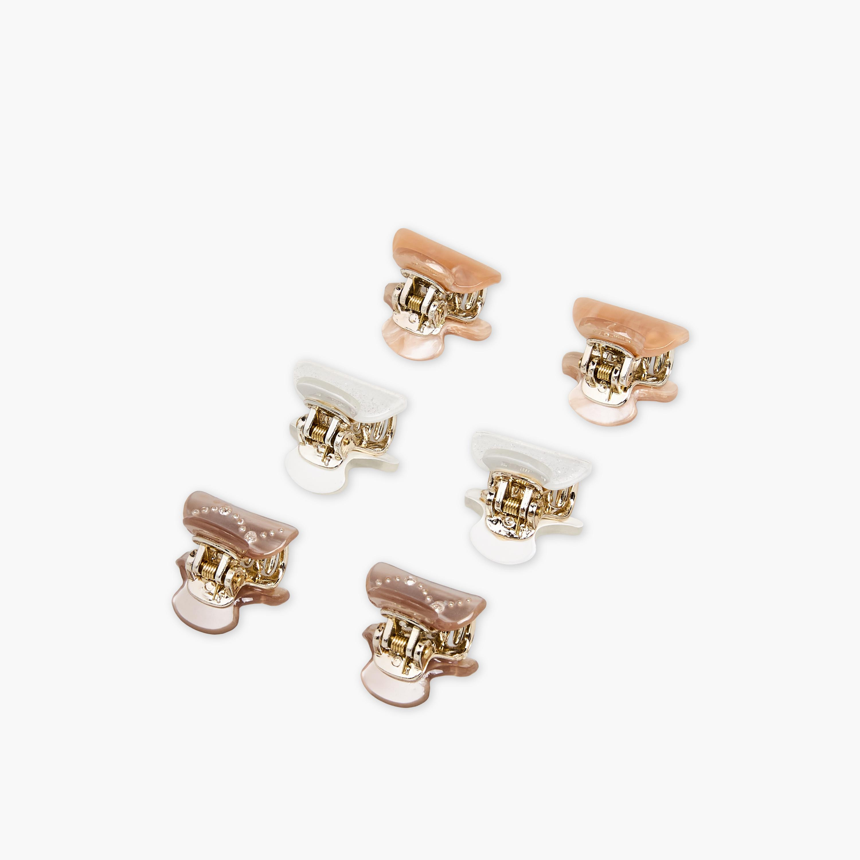 مشابك شعر منحنية بتزيينات - طقم من 6 قطع-women-hairaccessories-clamps-image-5