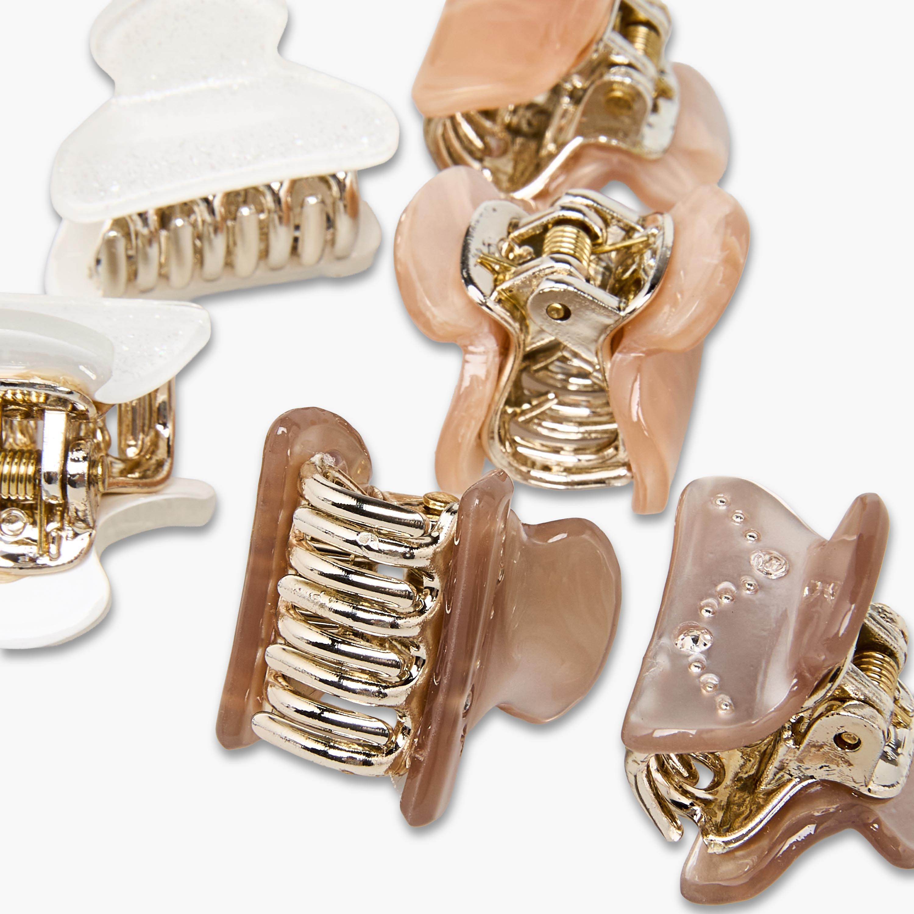 مشابك شعر منحنية بتزيينات - طقم من 6 قطع-women-hairaccessories-clamps-image-6