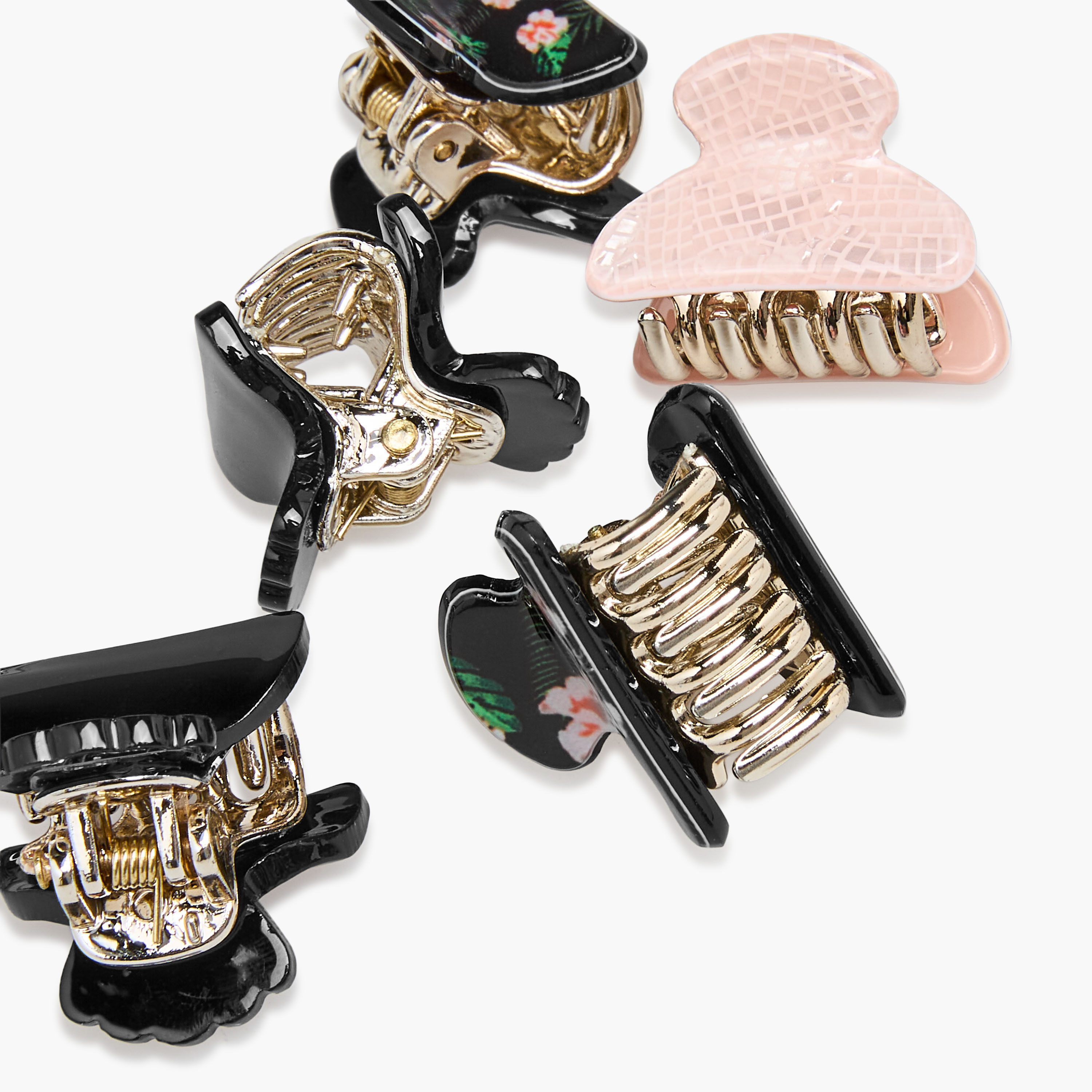 Pack of 6 Curved Hair Clamp with Assorted Design-women-hairaccessories-clamps-image-7