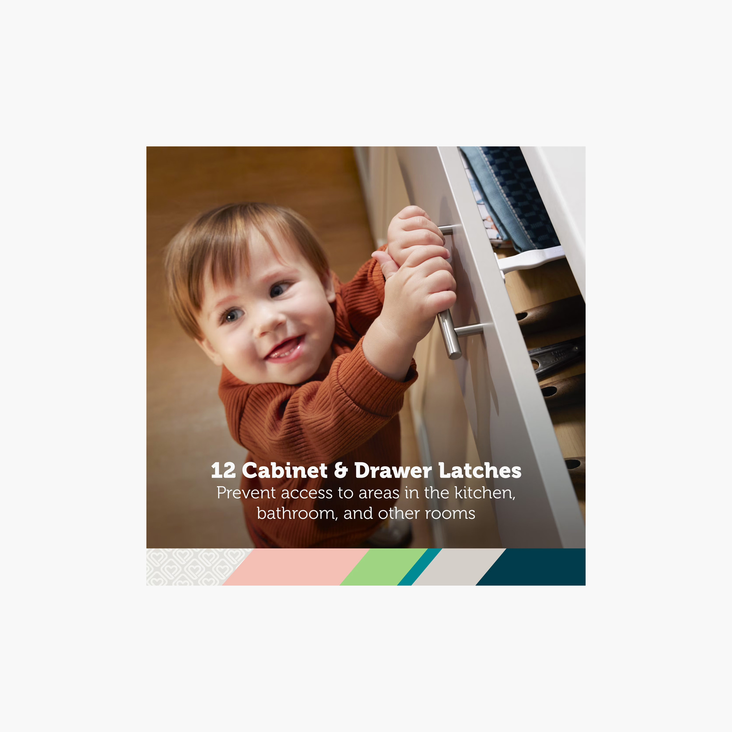 Set of 46 Safety 1st Proofing Door Knob Covers with Cabinet Latches-baby-healthandsafety-babyproofing-image-10