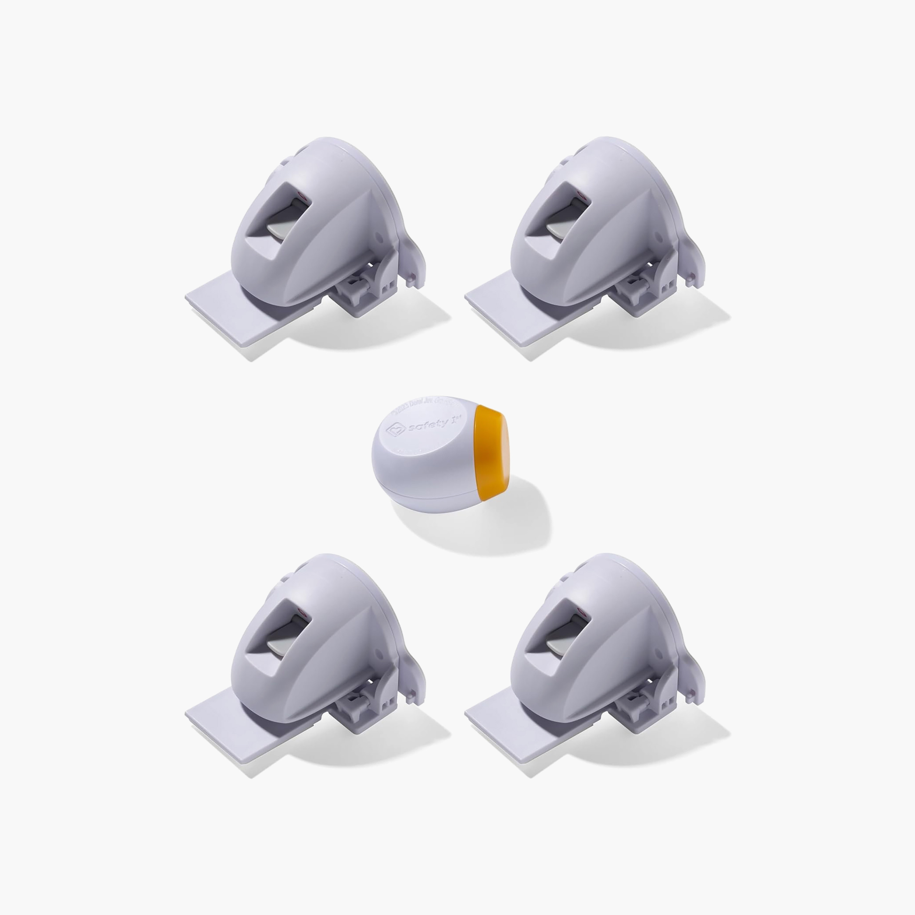 Set of 5 Safety 1st Proofing Secure-to-Explore Adhesive Magnetic Locks with Key-baby-healthandsafety-babyproofing-image-1