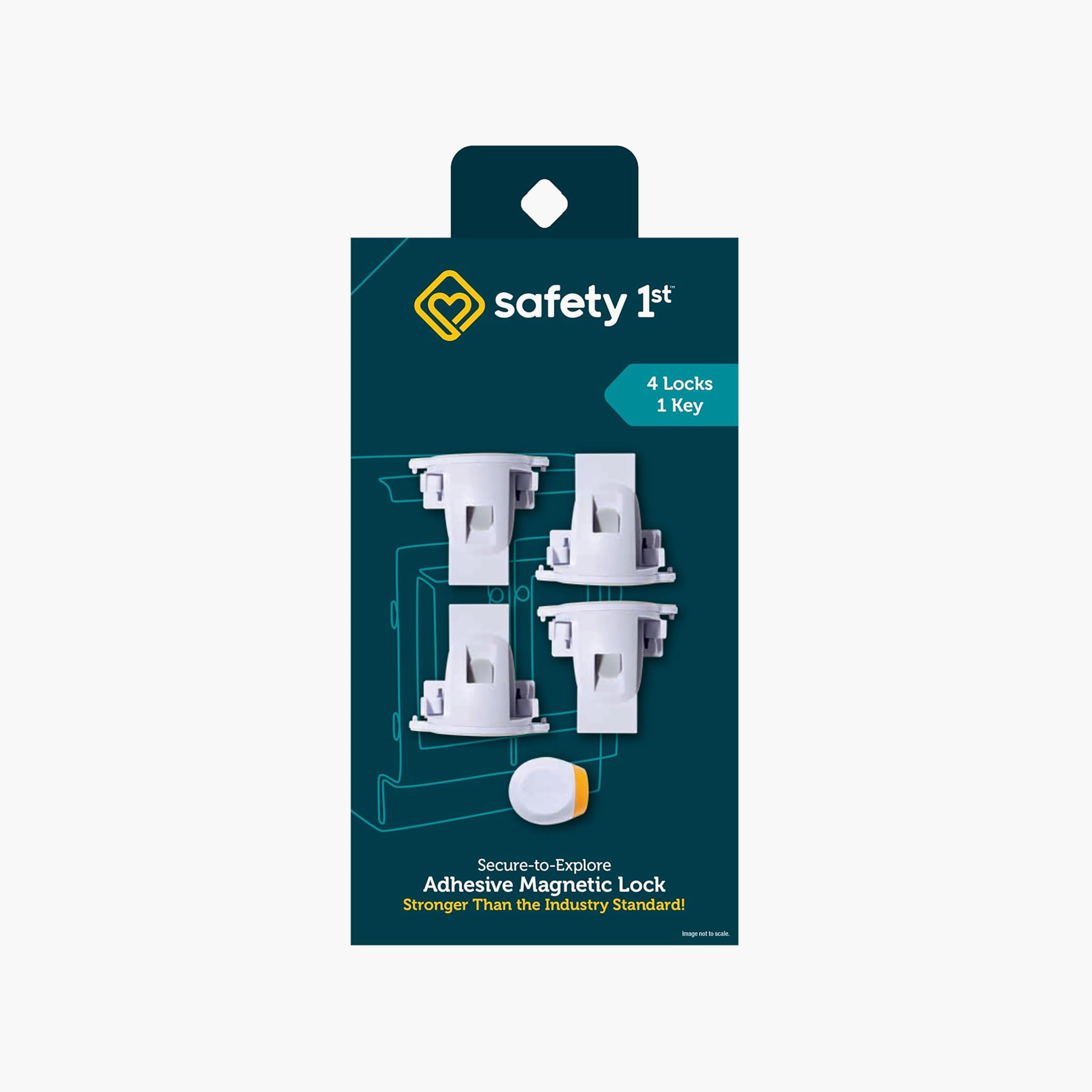 Set of 5 Safety 1st Proofing Secure-to-Explore Adhesive Magnetic Locks with Key-baby-healthandsafety-babyproofing-image-7