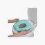 مقعد تدريب نونية بزينة ستيتش من برايت ستارتس-baby-diapering-pottytraining-image-5