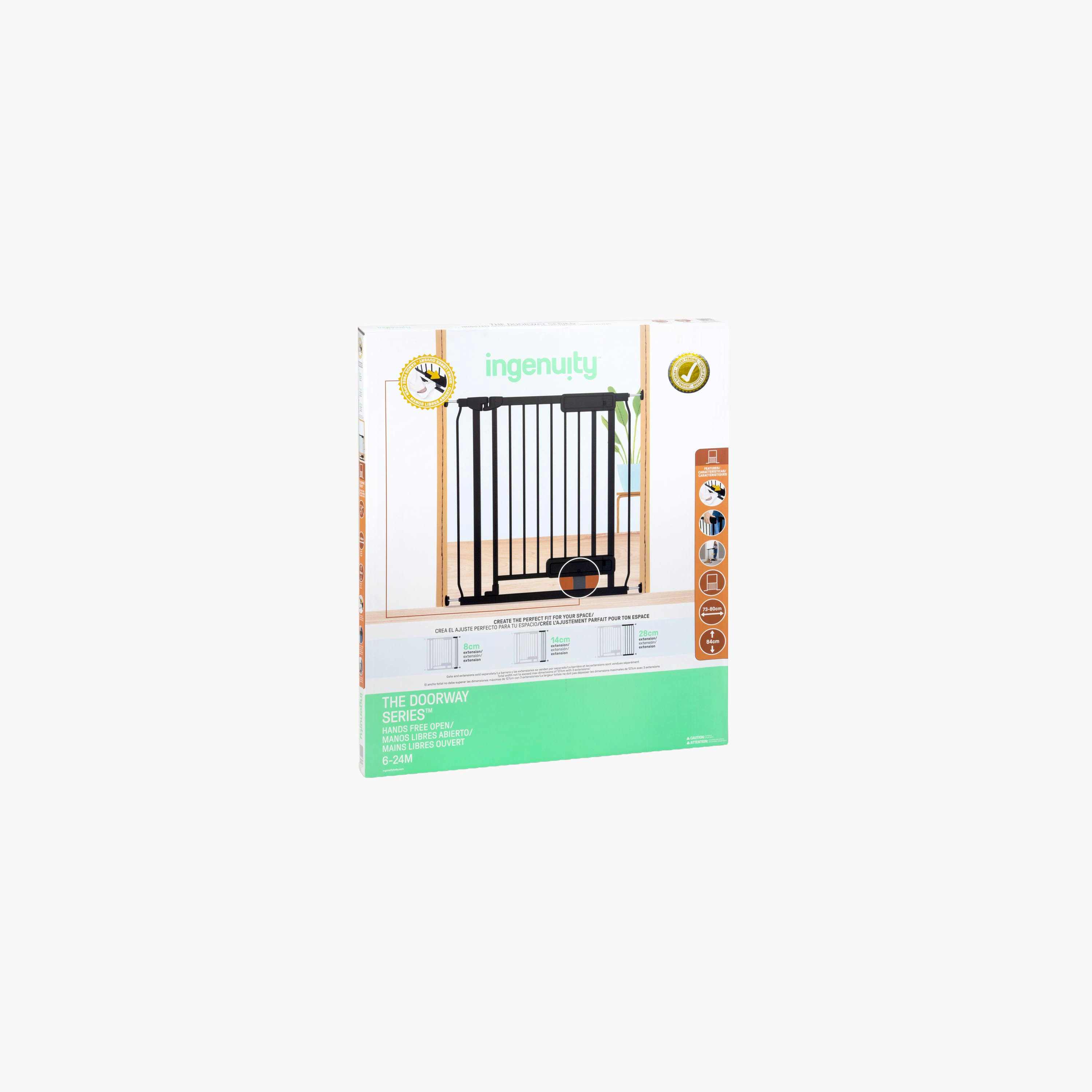 بوابة أمان للأبواب مع دواسة تشغيل بالقدم من إنجينيتي-baby-healthandsafety-babyproofing-image-7