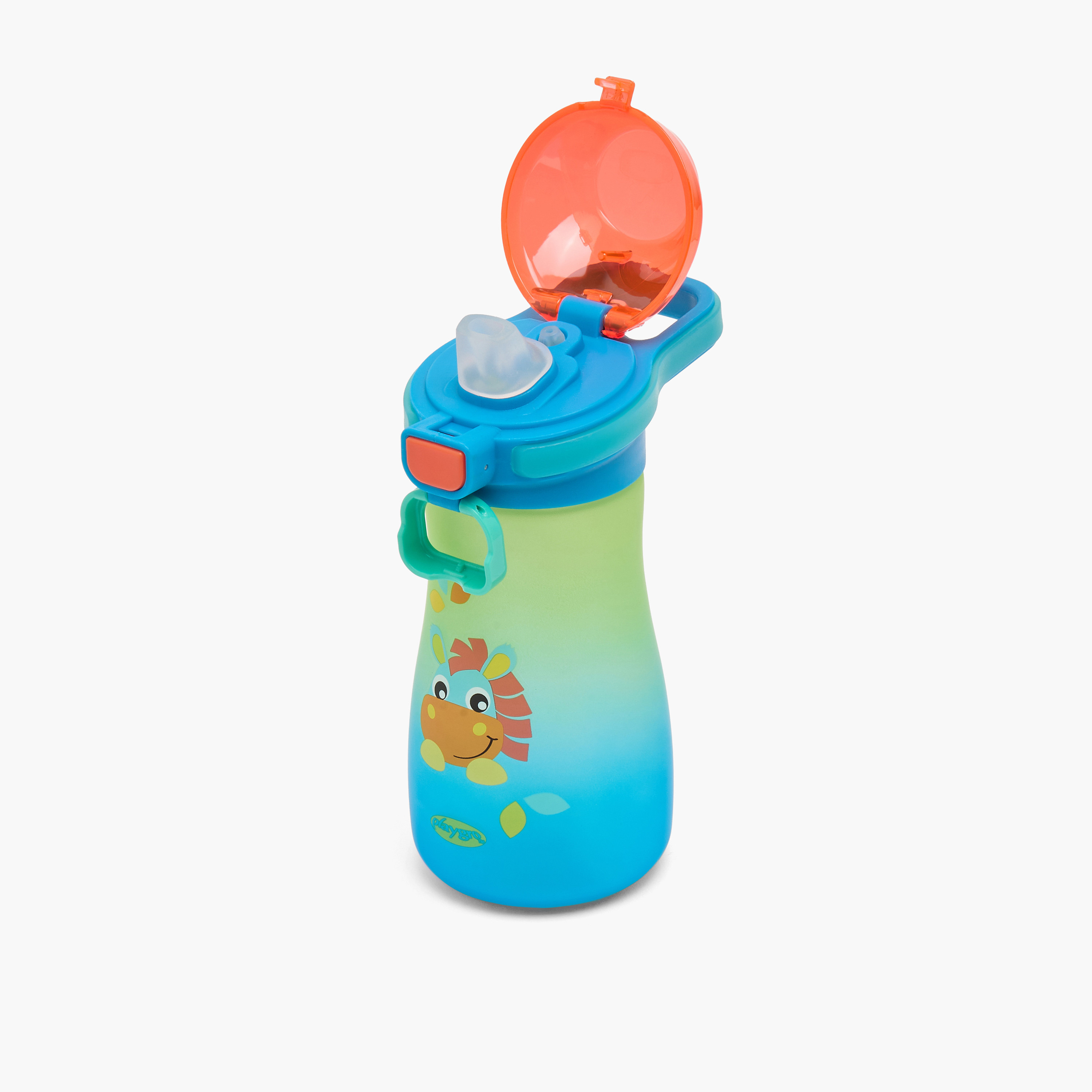 قارورة بتصميم كليب كلوب وقشة وفوهة رياضية وغطاء قابل للقفل من بلاي جرو - 550 مل-school-waterbottles-image-3