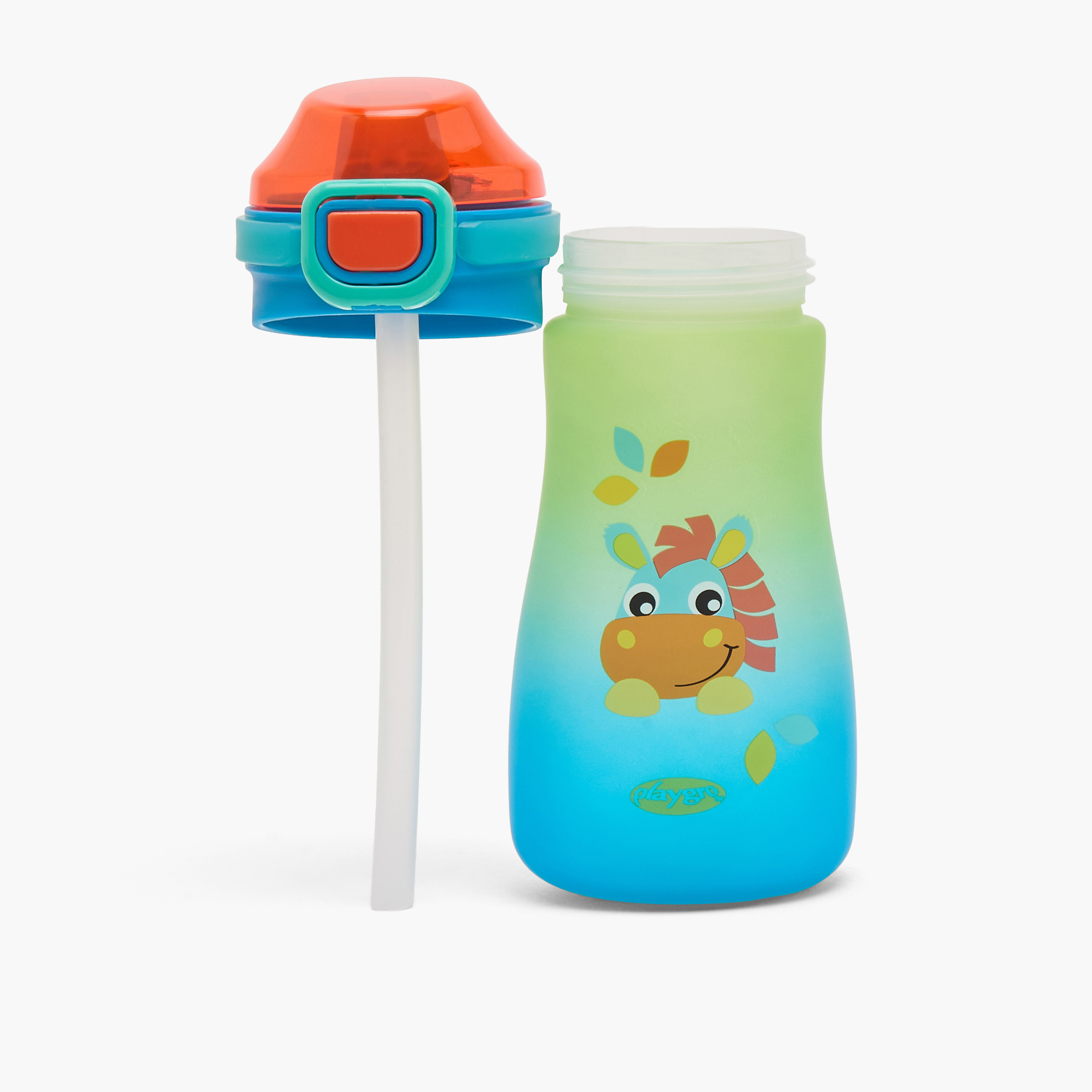 قارورة بتصميم كليب كلوب وقشة وفوهة رياضية وغطاء قابل للقفل من بلاي جرو - 550 مل-school-waterbottles-image-4