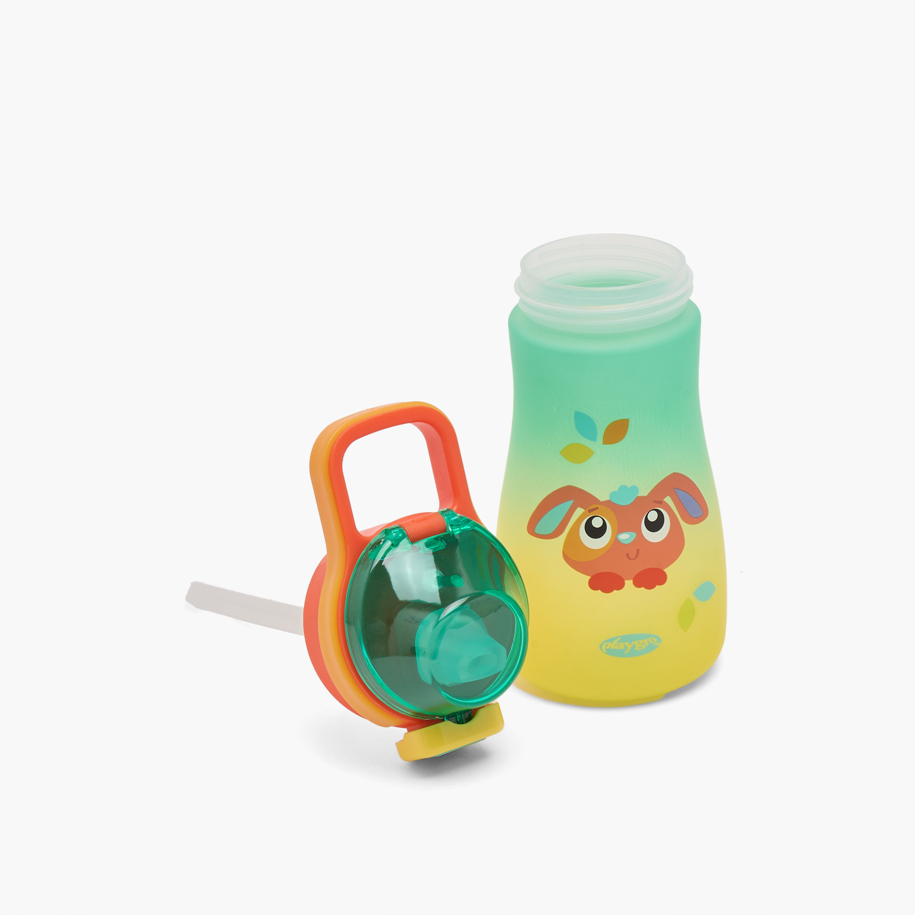 قارورة بتصميم بيني وقشة وفوهة رياضية وغطاء قابل للقفل من بلاي جرو - 550 مل-school-waterbottles-image-9