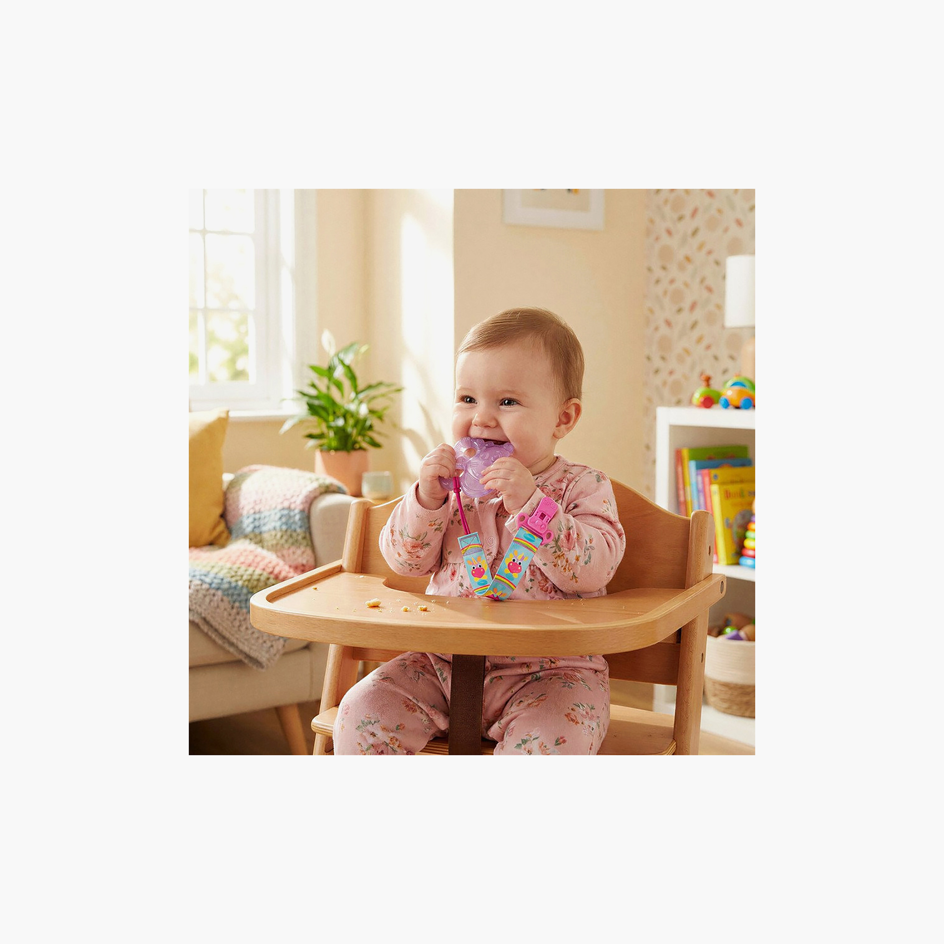 Playgro Clip Clog Giggle Grip Soother Clip with Easy Release Clasp-baby-feeding-pacifiers-image-6