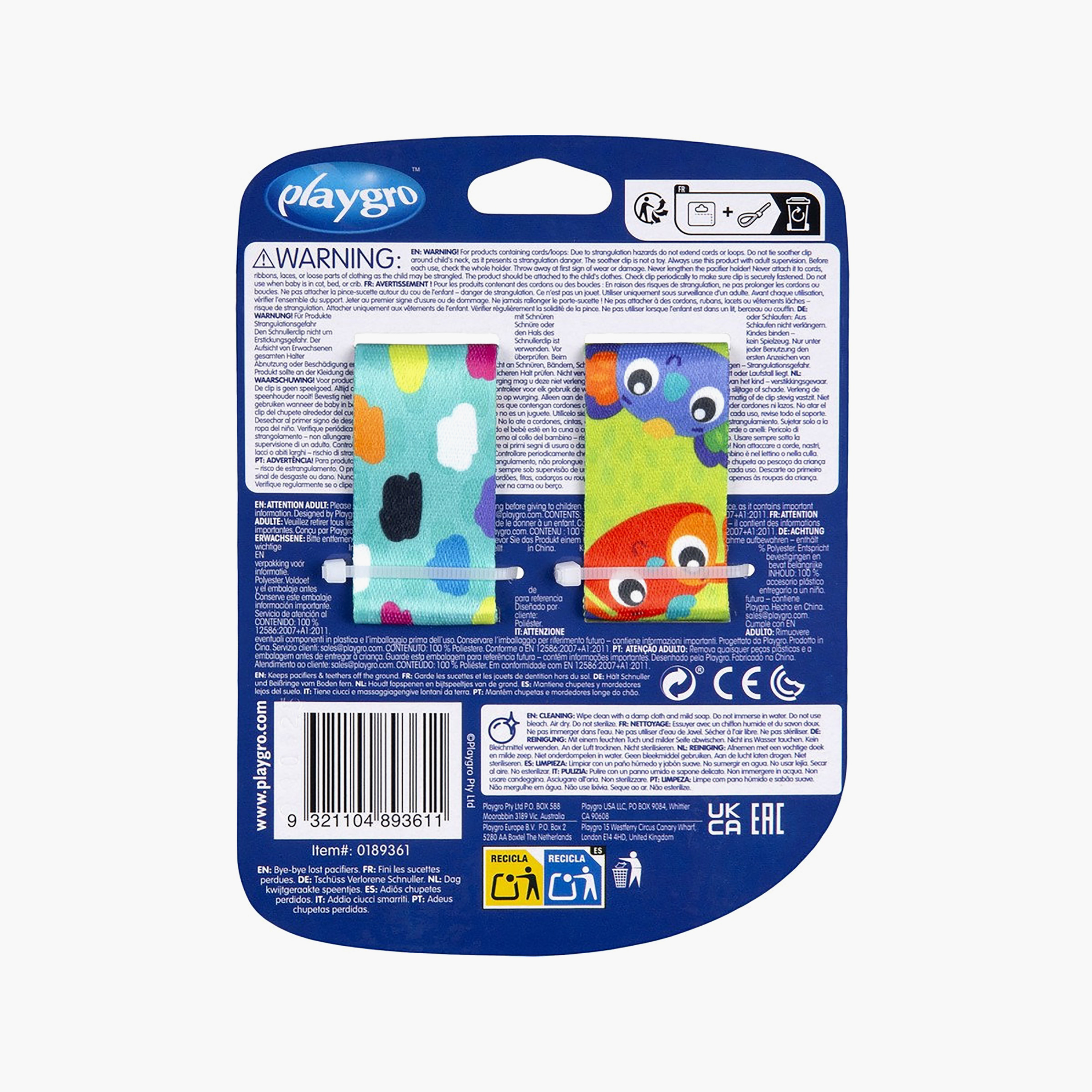 Playgro Clip Clog Giggle Grip Soother Clip with Easy Release Clasp-baby-feeding-pacifiers-image-8
