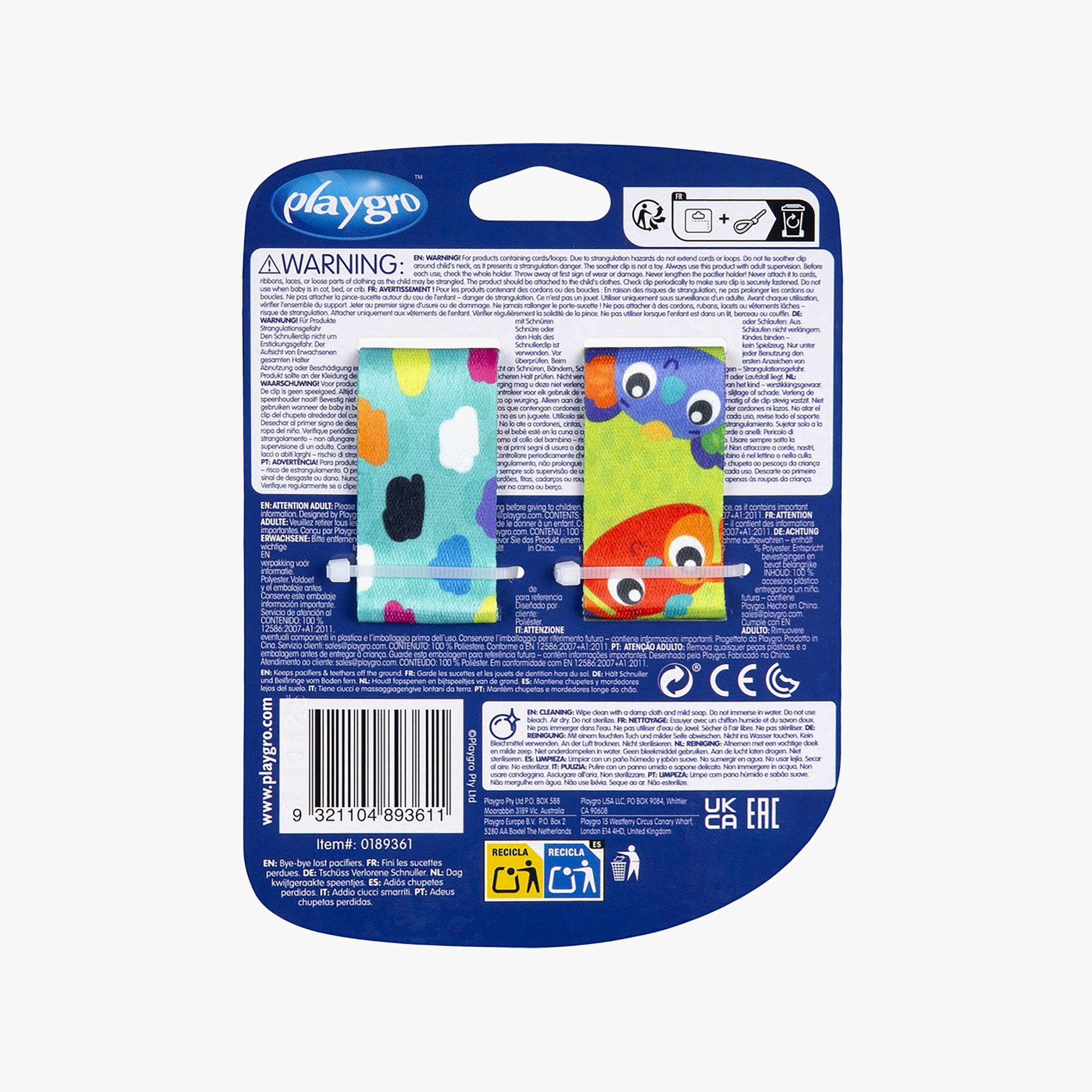 Playgro Clip Clog Giggle Grip Soother Clip with Easy Release Clasp-baby-feeding-pacifiers-image-8
