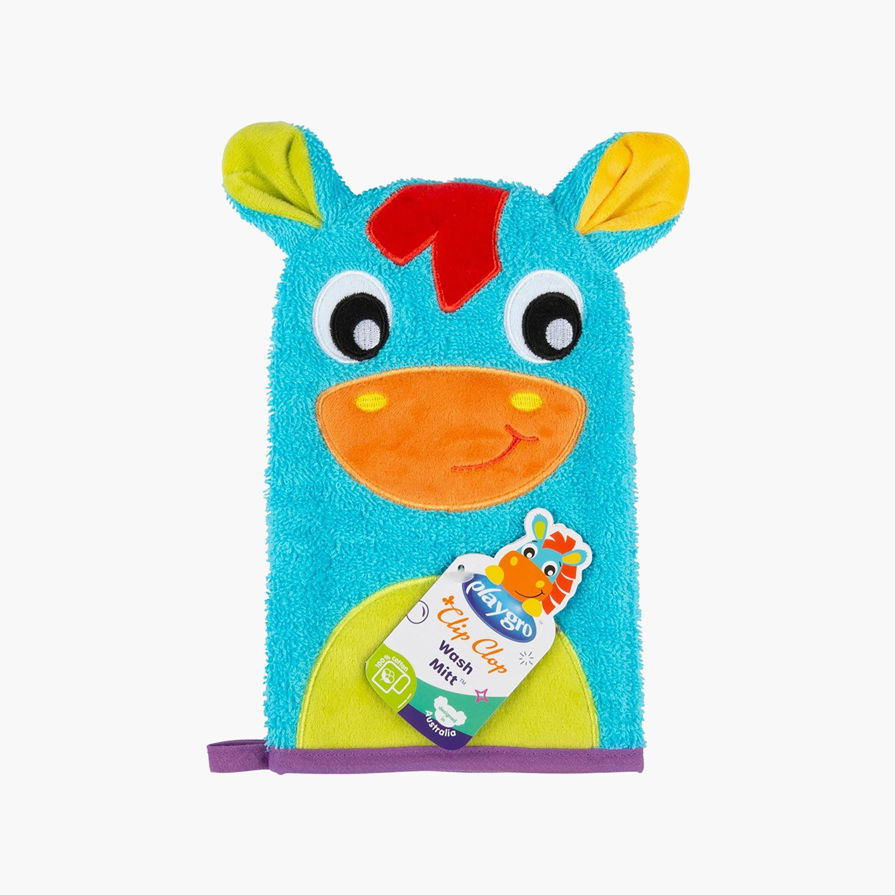 قفاز استحمام كليب كلوب مع حلقة تعليق من بلايجرو-baby-bathandcare-towels-image-7