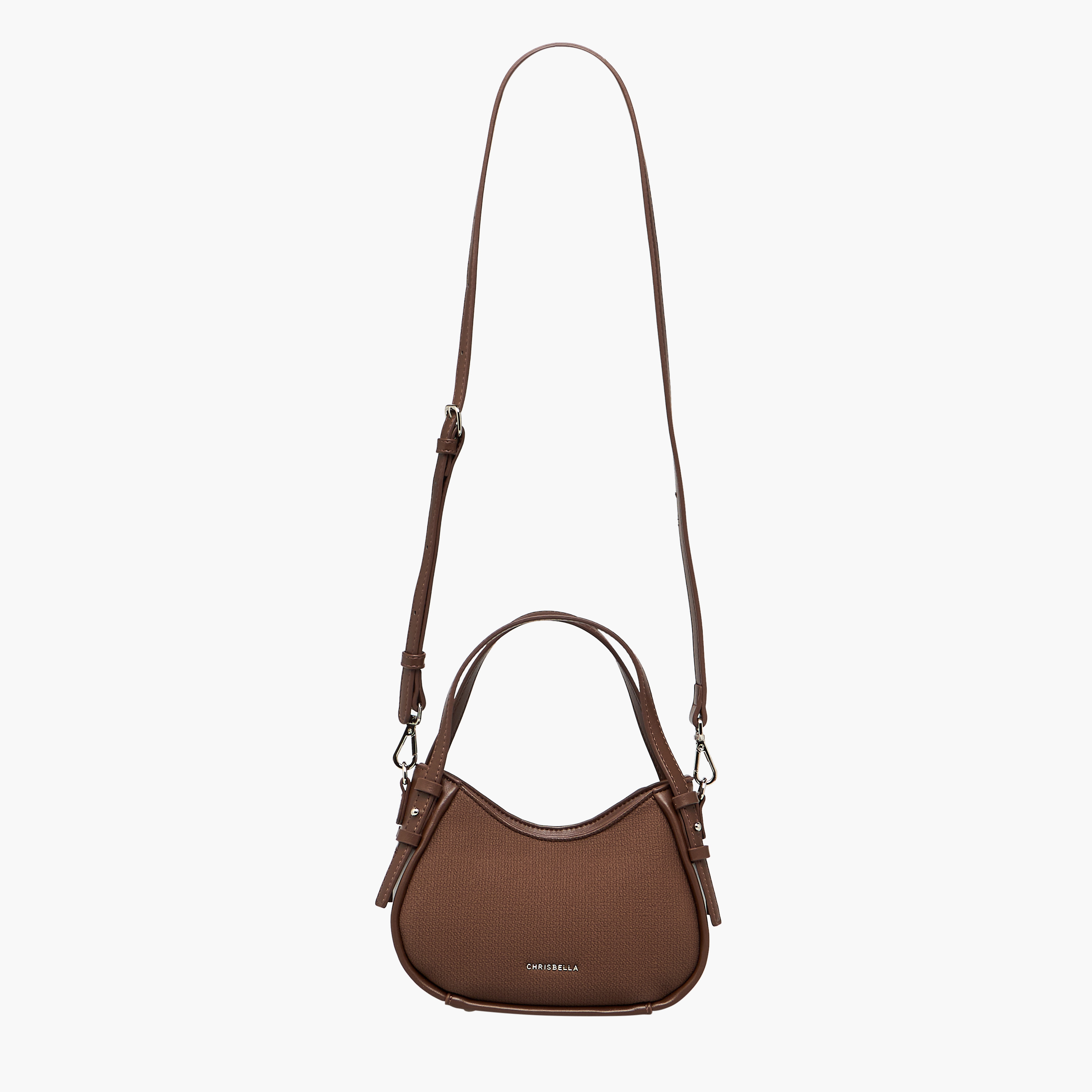 شنطة كتف منقوشة بحزام قابل للفصل من كريسبيلا-women-bagsandwallets-handbags-image-3